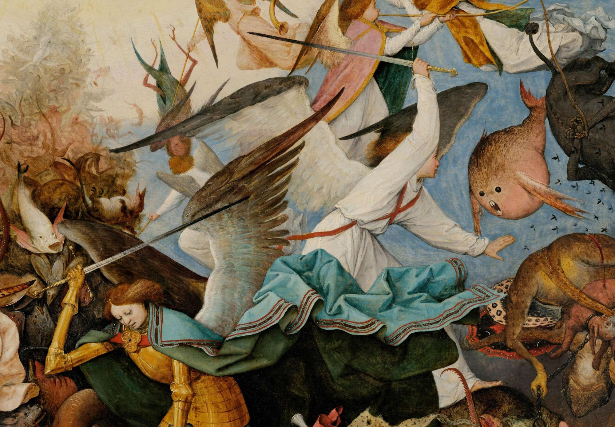 Reprodukcija „Puolusių angelų kritimas“, Pieter Bruegel The Elder