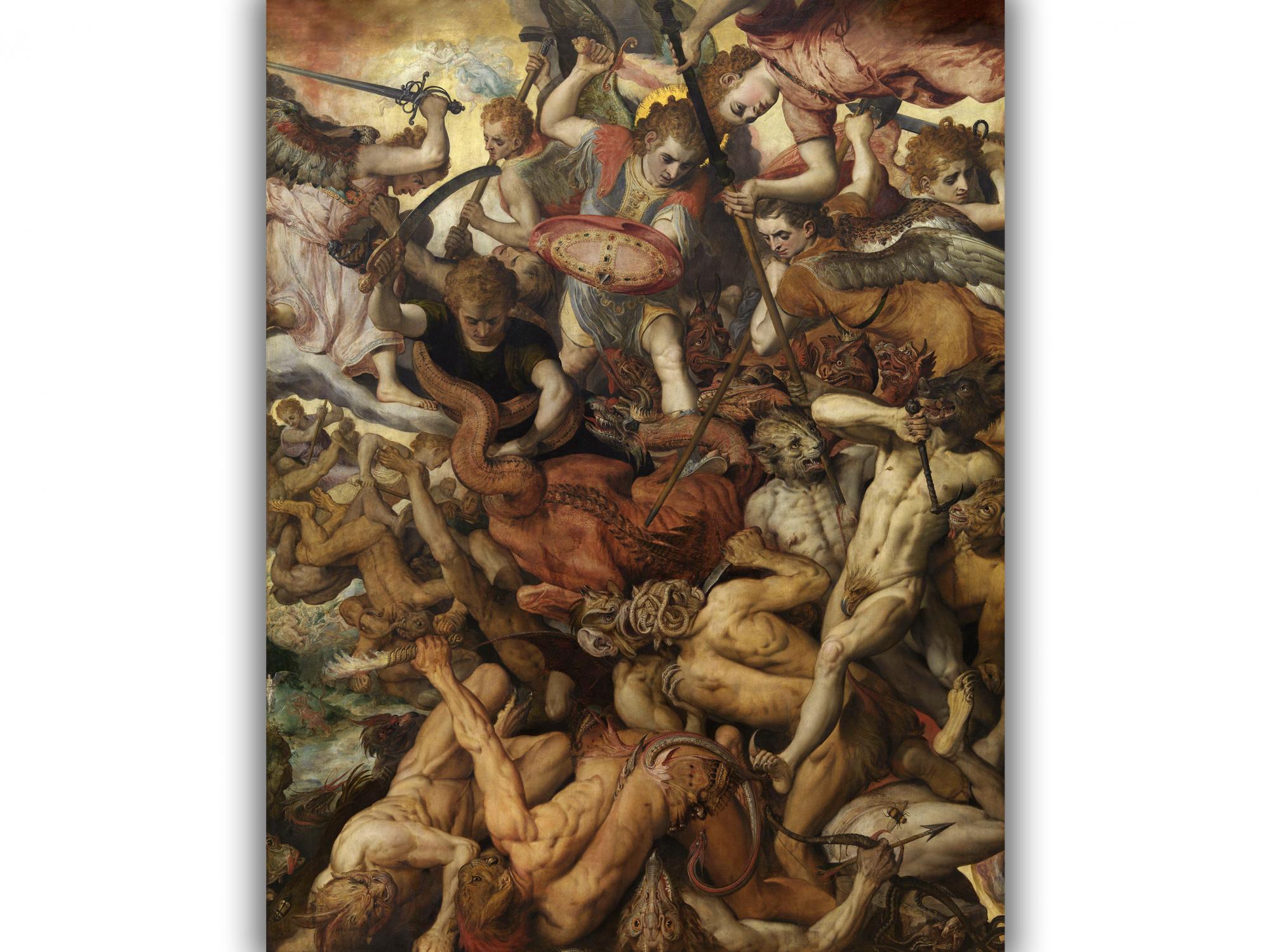 Reprodukcija „Puolusių angelų kritimas“, Frans Floris
