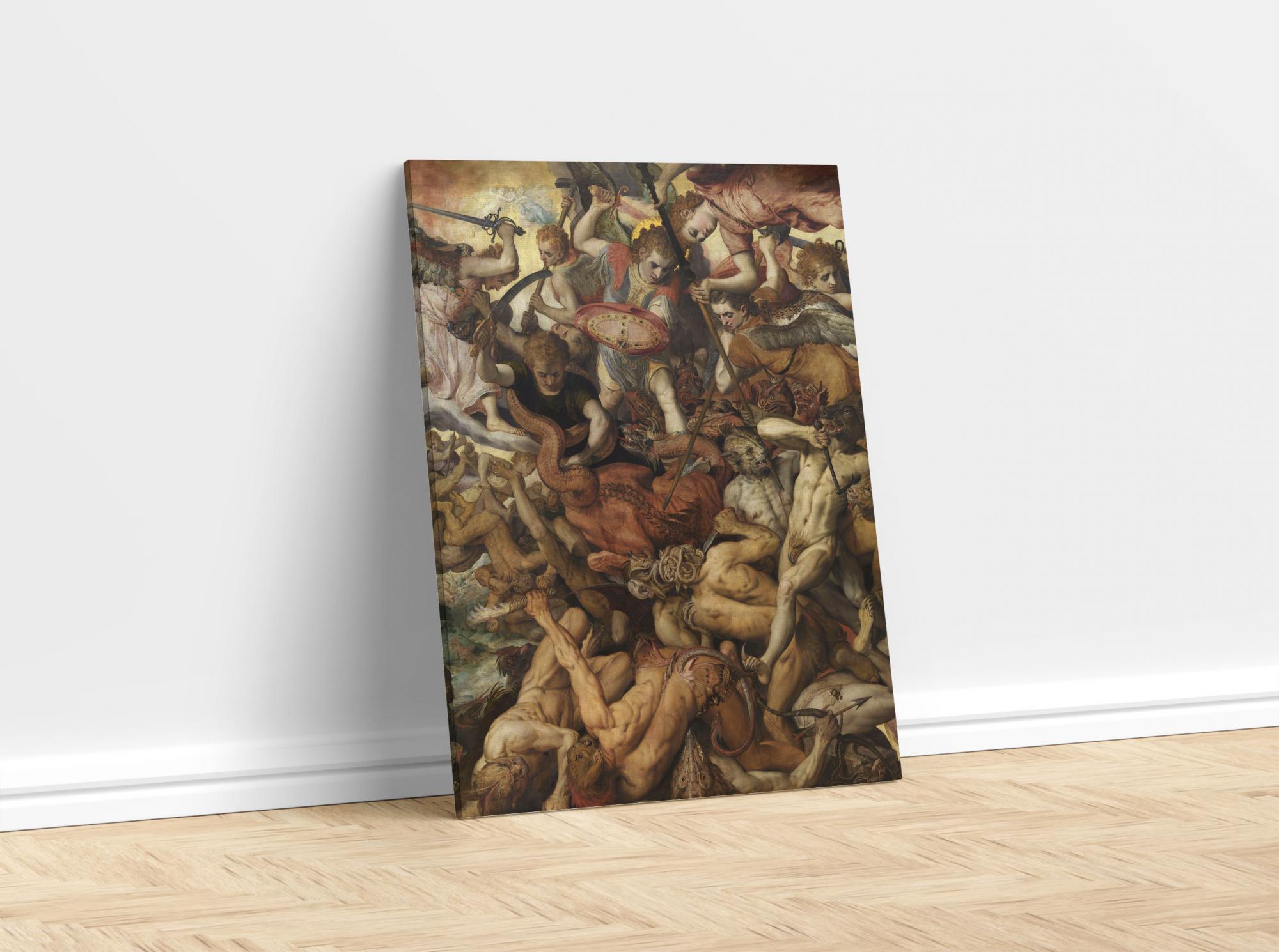 Reprodukcija „Puolusių angelų kritimas“, Frans Floris