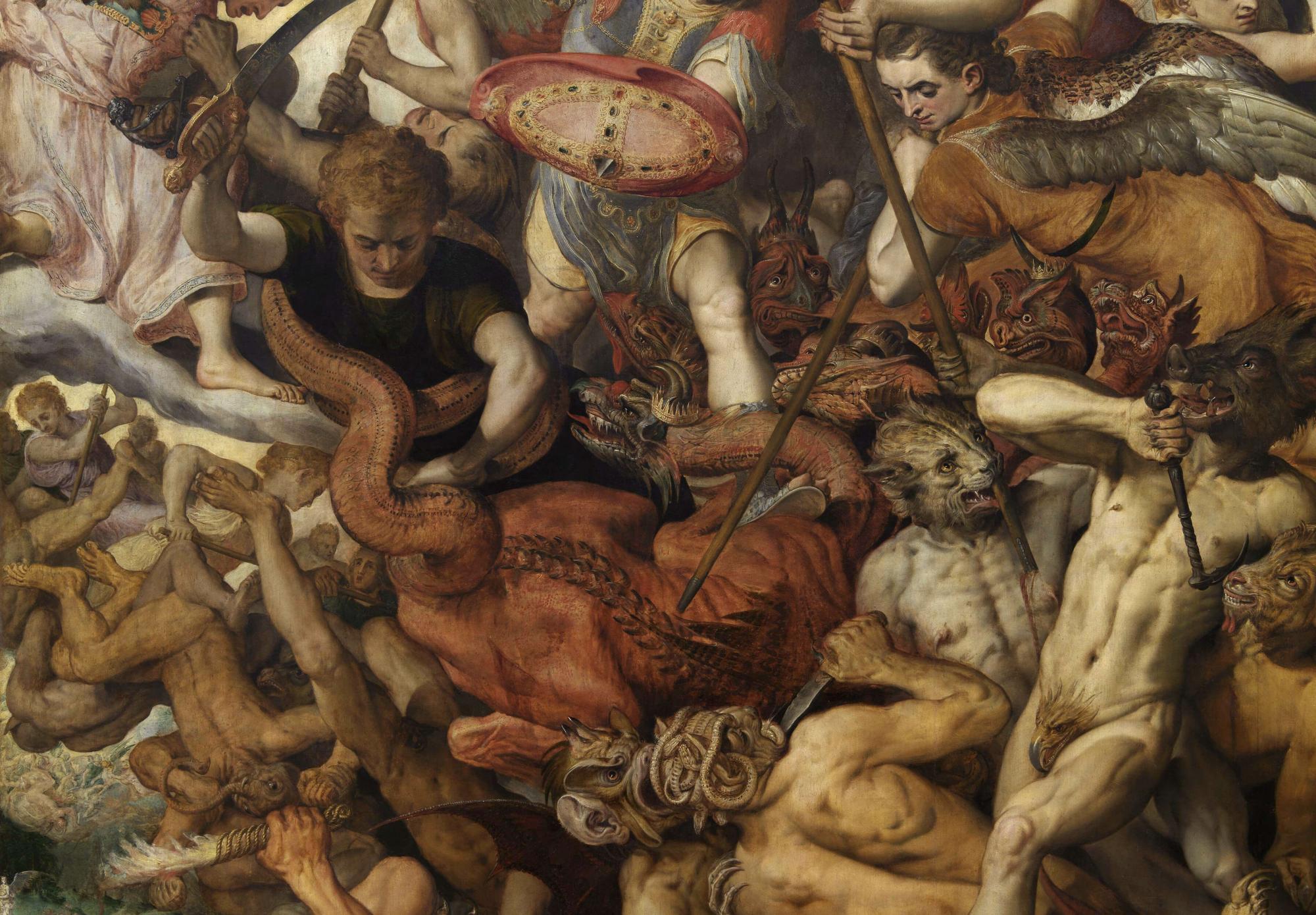 Reprodukcija „Puolusių angelų kritimas“, Frans Floris
