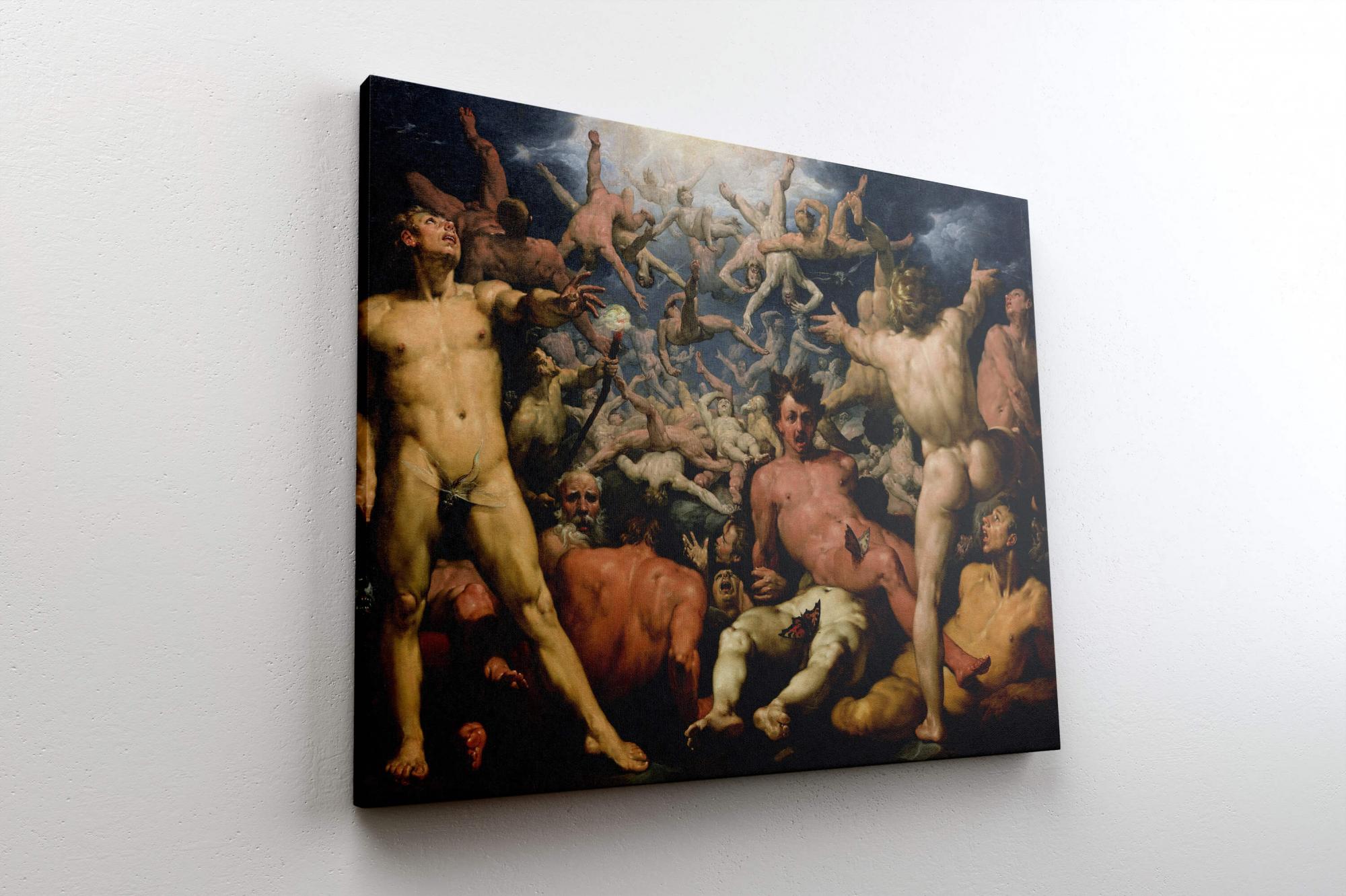 Reprodukcija „Titanų kritimas“, Cornelis Cornelisz Van Haarlem