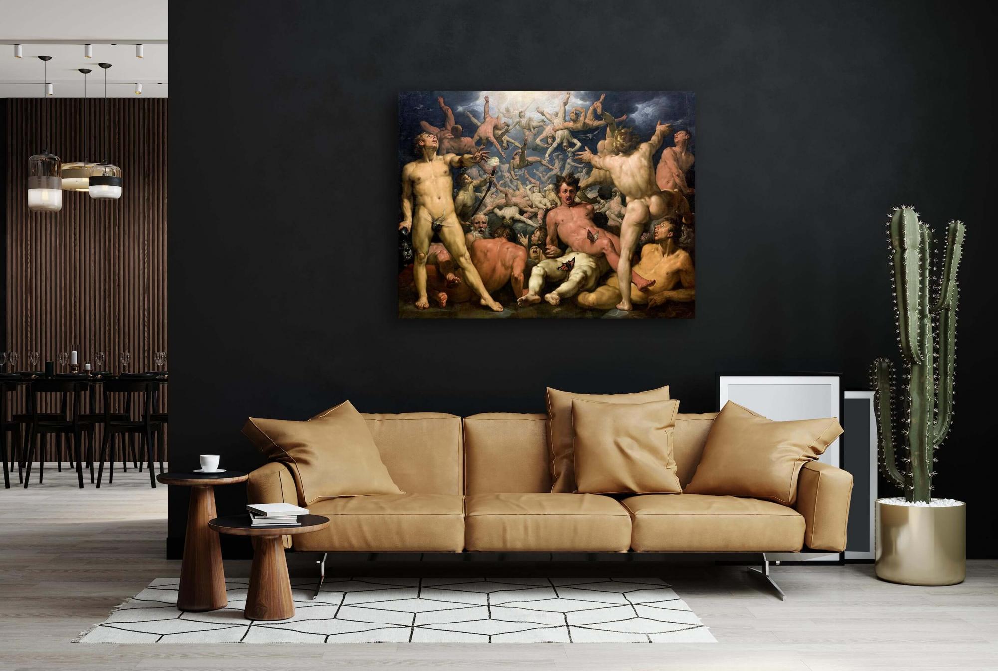Reprodukcija „Titanų kritimas“, Cornelis Cornelisz Van Haarlem