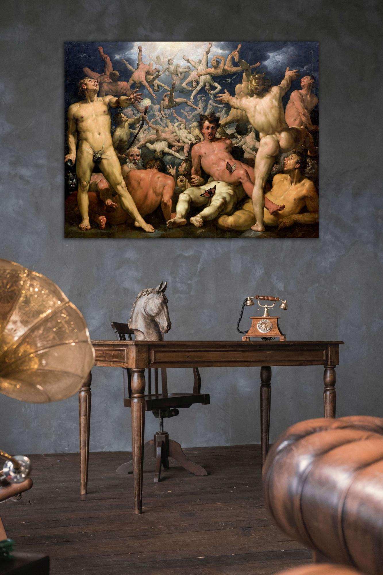 Reprodukcija „Titanų kritimas“, Cornelis Cornelisz Van Haarlem