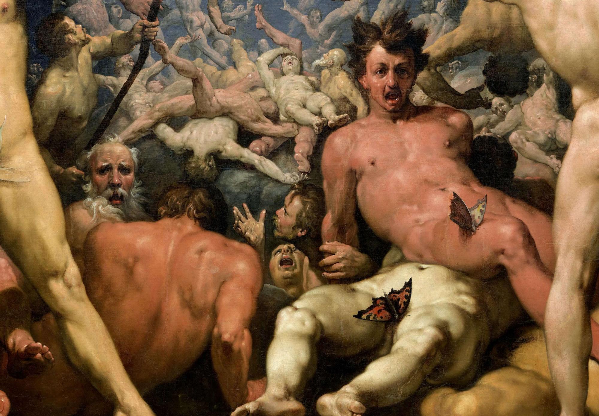 Reprodukcija „Titanų kritimas“, Cornelis Cornelisz Van Haarlem