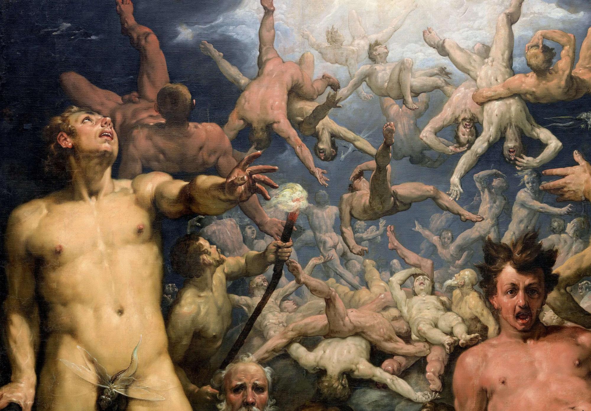 Reprodukcija „Titanų kritimas“, Cornelis Cornelisz Van Haarlem