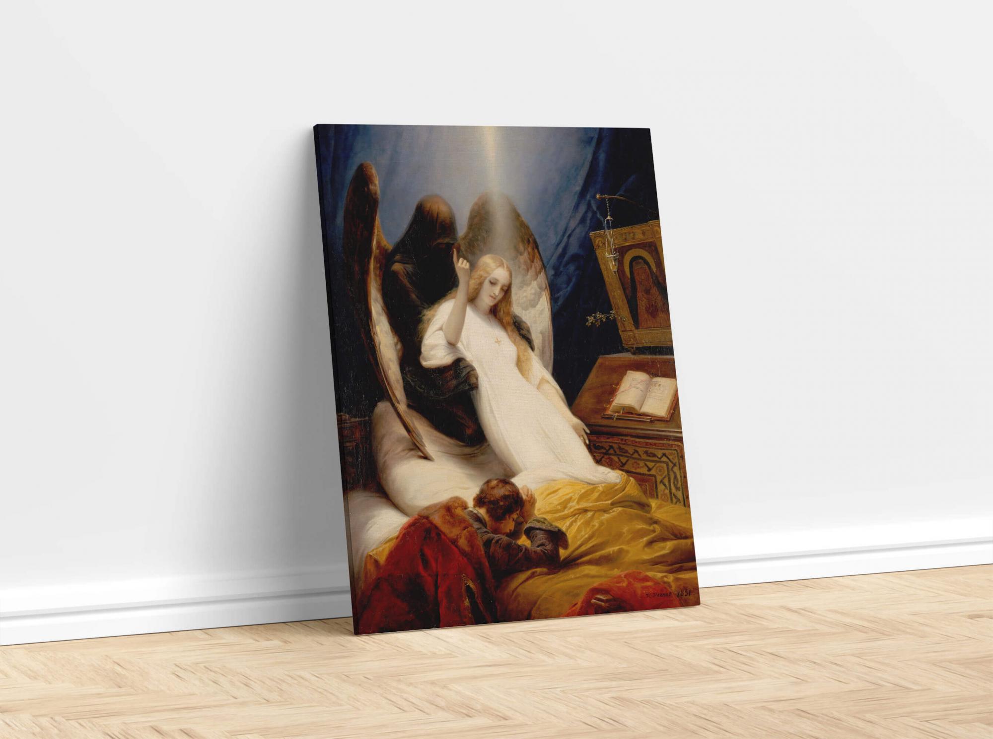Reprodukcija „Mirties angelas“, Emile Jean Horace Vernet