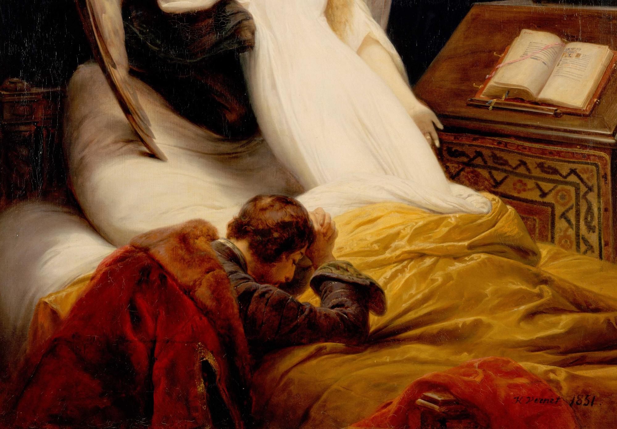 Reprodukcija „Mirties angelas“, Emile Jean Horace Vernet