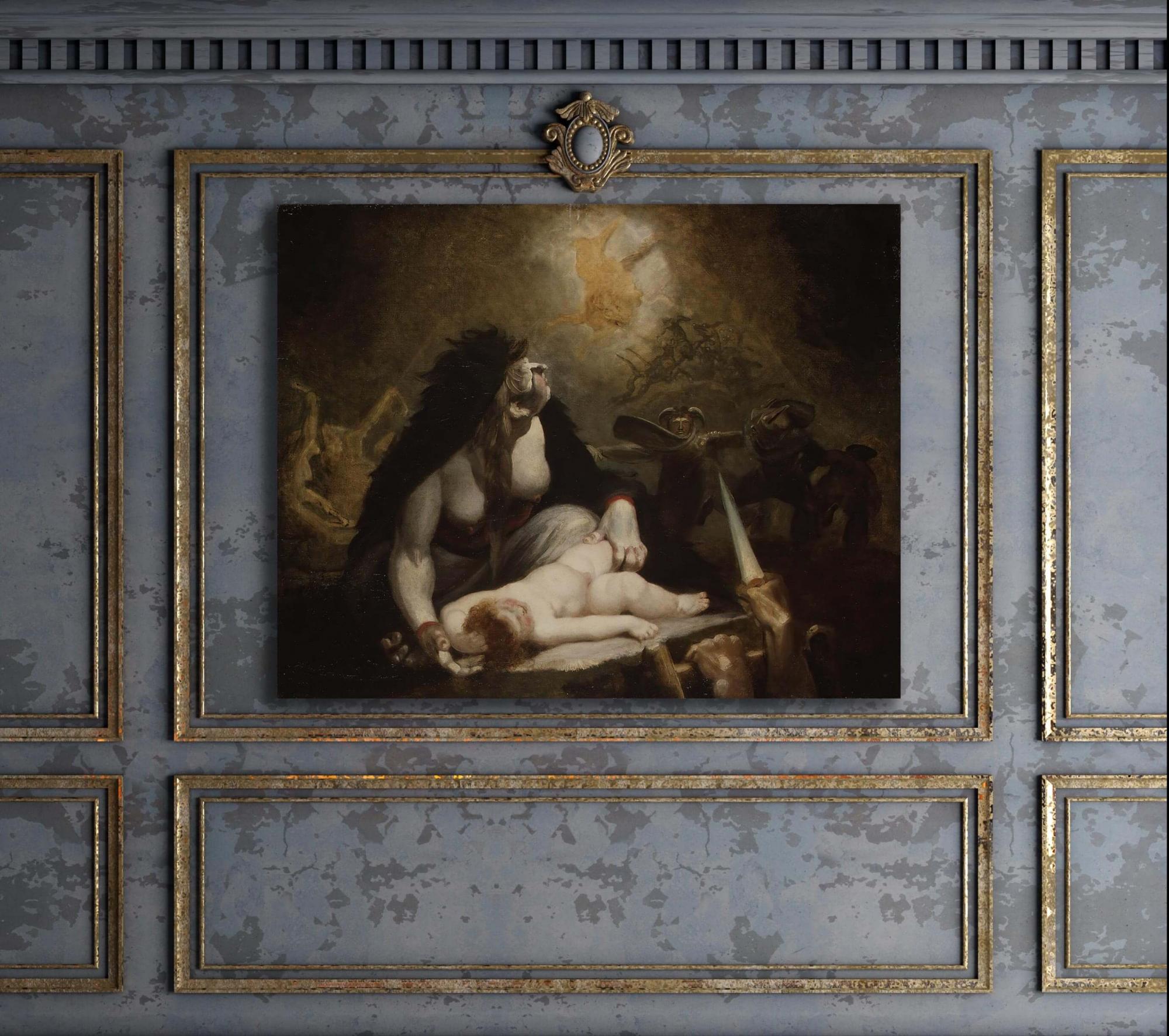 Reprodukcija „Laplandijos raganos“, Henry Fuseli