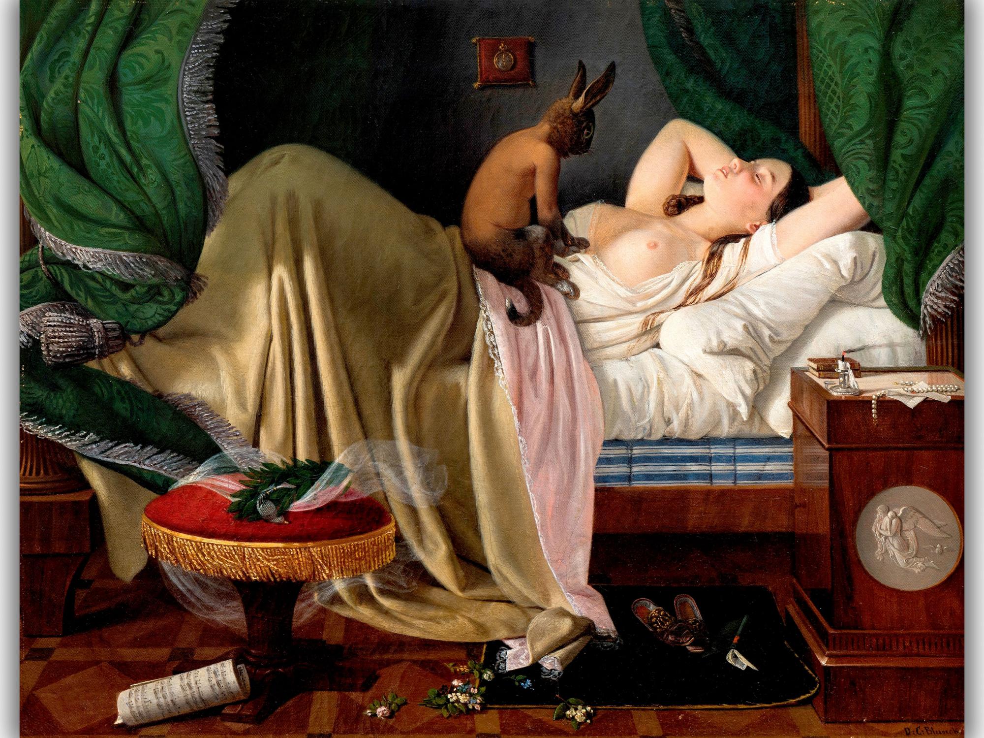 Reprodukcija „Košmaras“, Ditlev Blunck, (1846)
