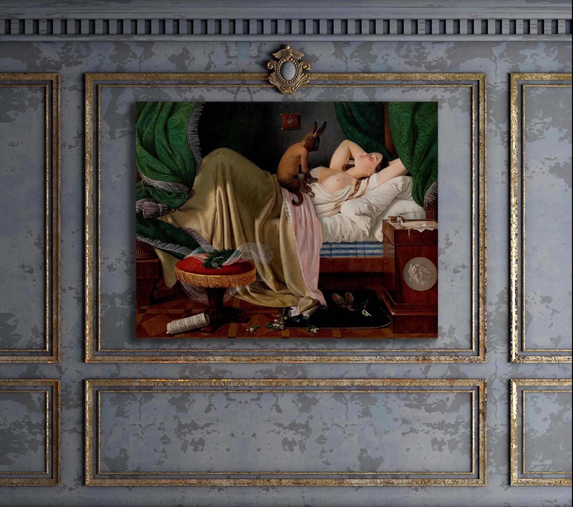 Reprodukcija „Košmaras“, Ditlev Blunck, (1846)