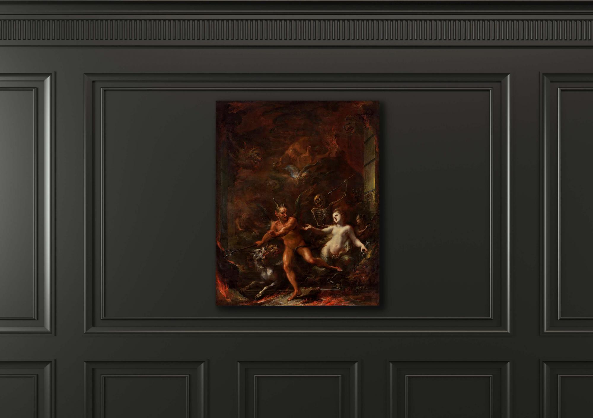 Reprodukcija „Pragaro vartai“, Giacomo Del Po, (1708)
