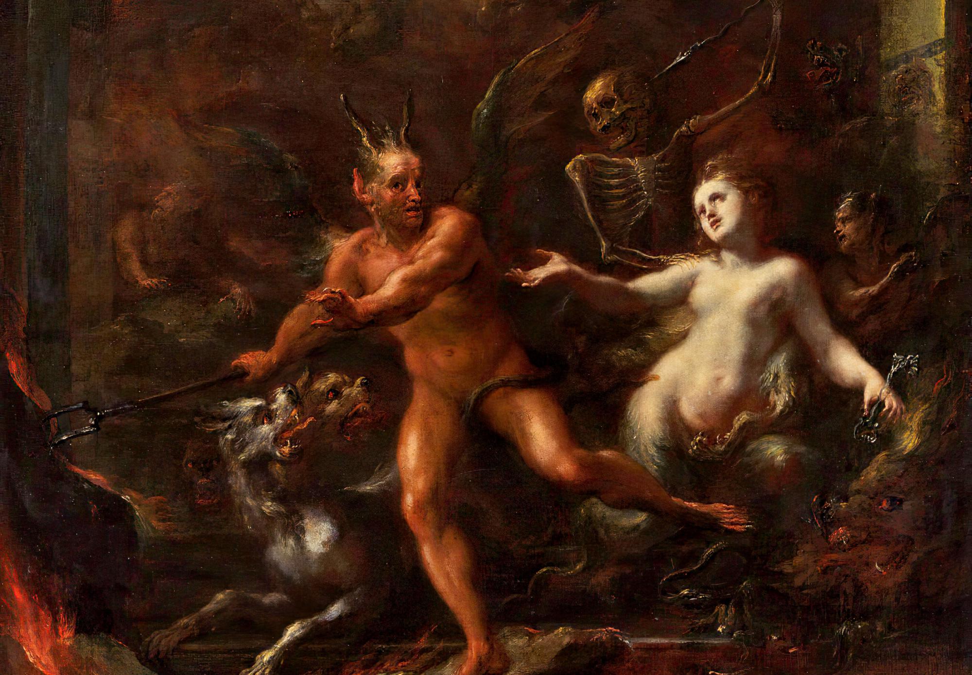Reprodukcija „Pragaro vartai“, Giacomo Del Po, (1708)