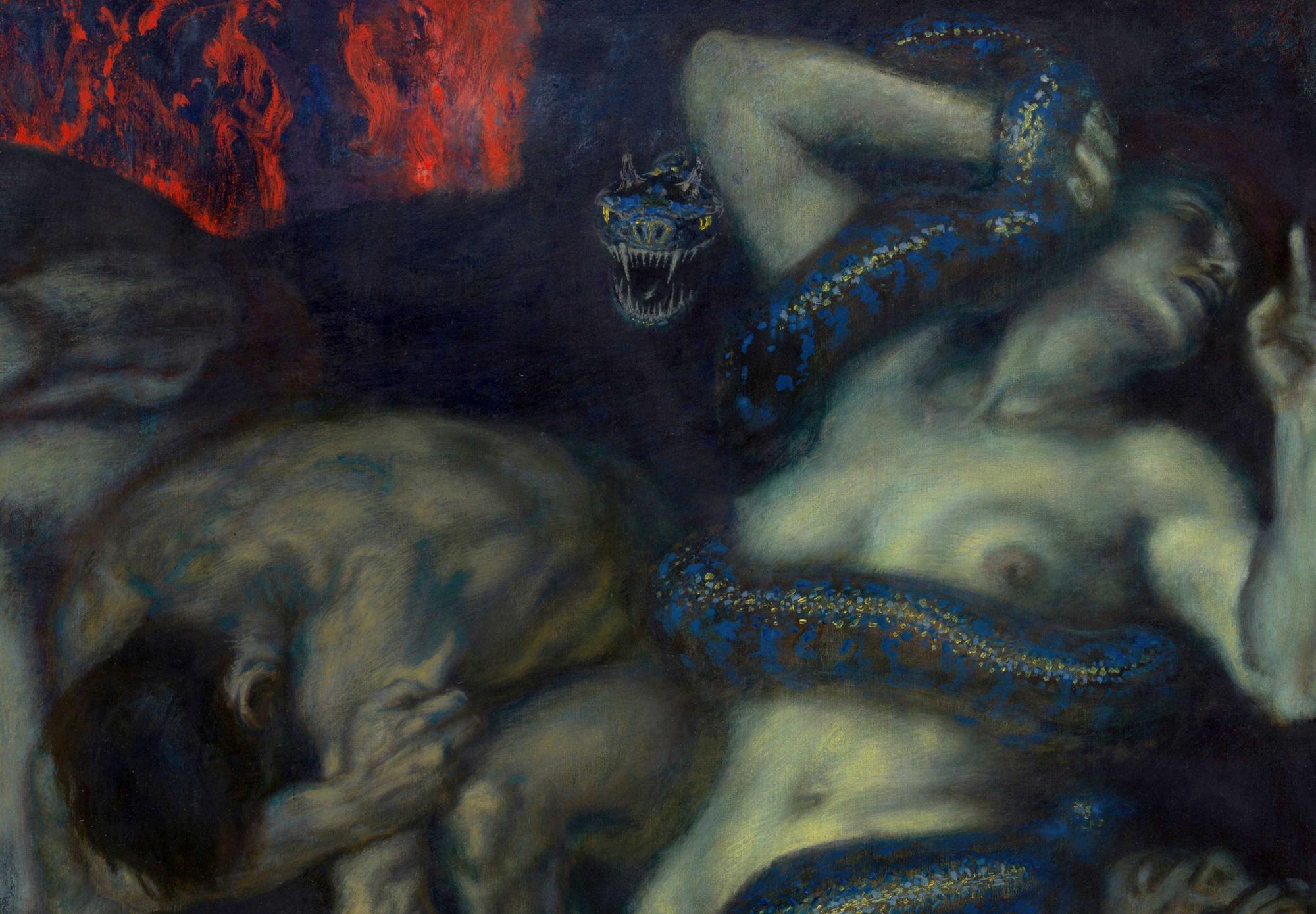 Reprodukcija „Pragaras“, Franz von Stuck