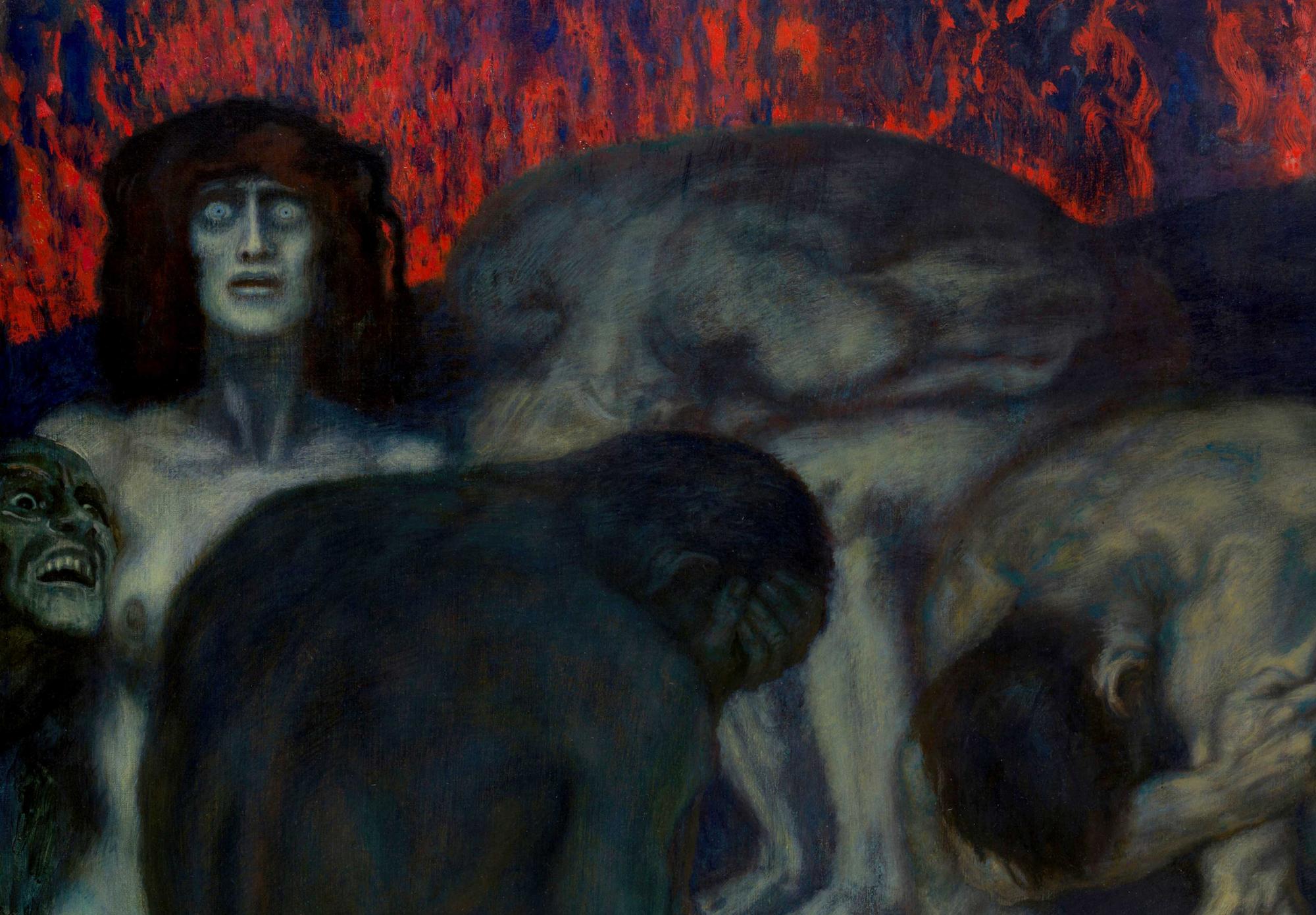 Reprodukcija „Pragaras“, Franz von Stuck