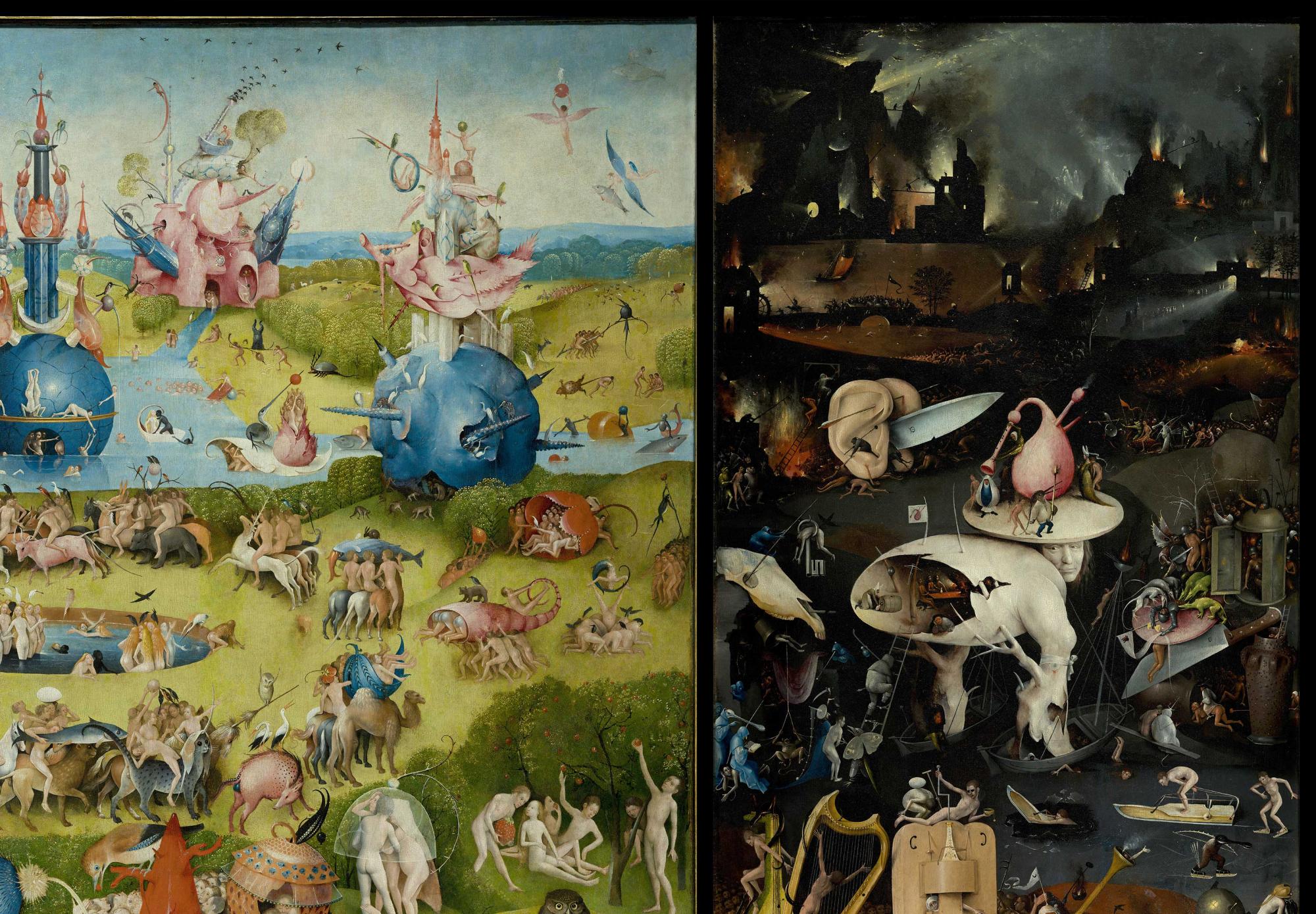 Reprodukcija „Dieviškųjų malonumų sodas“, Hieronymus Bosch, (1515)