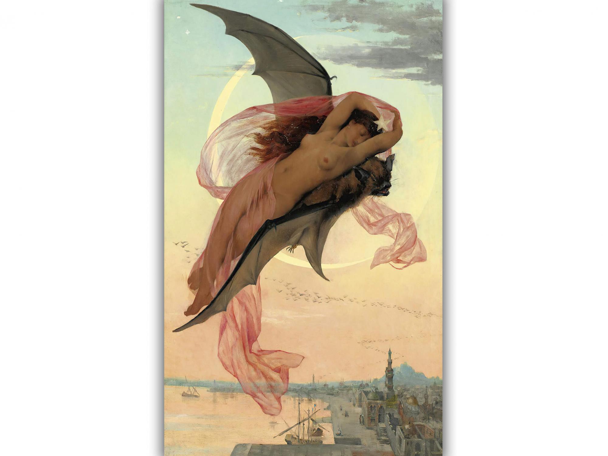 Reprodukcija „Mėnulio apšviesti sapnai“, Gabriel Ferrier, (1874)