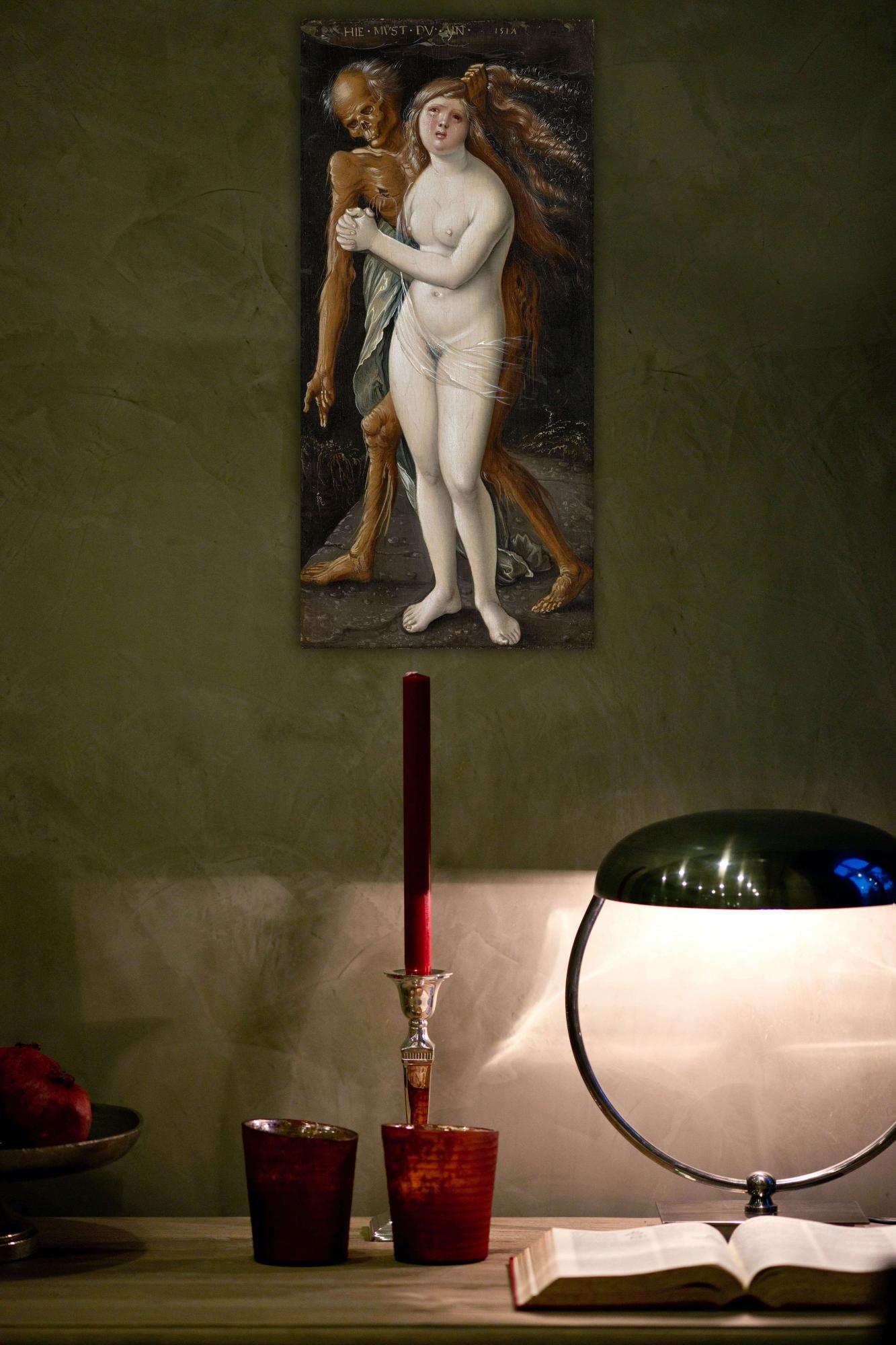 Reprodukcija „Mirtis ir mergelė“, Hans Baldung, (1517)