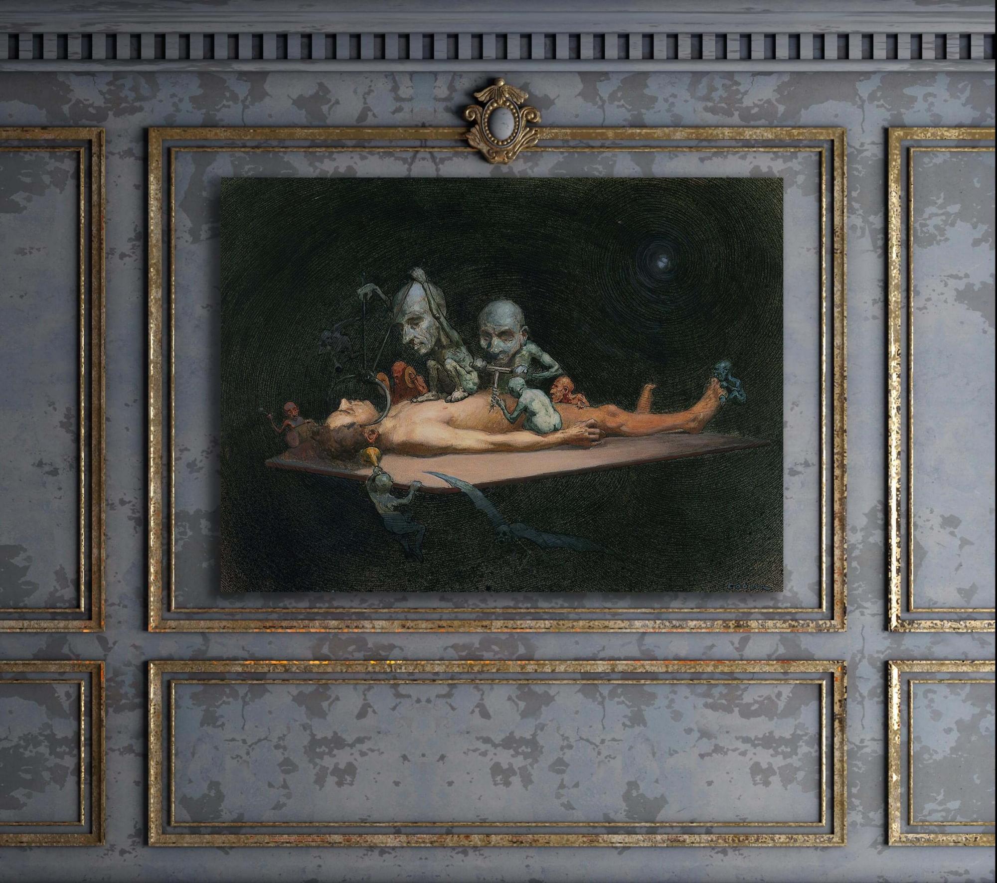 Reprodukcija „Žmogus, apsėstas demonų“, Richard Tenant Cooper