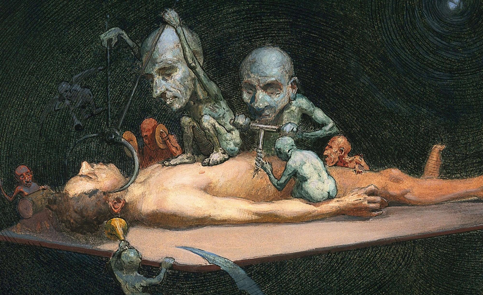 Reprodukcija „Žmogus, apsėstas demonų“, Richard Tenant Cooper
