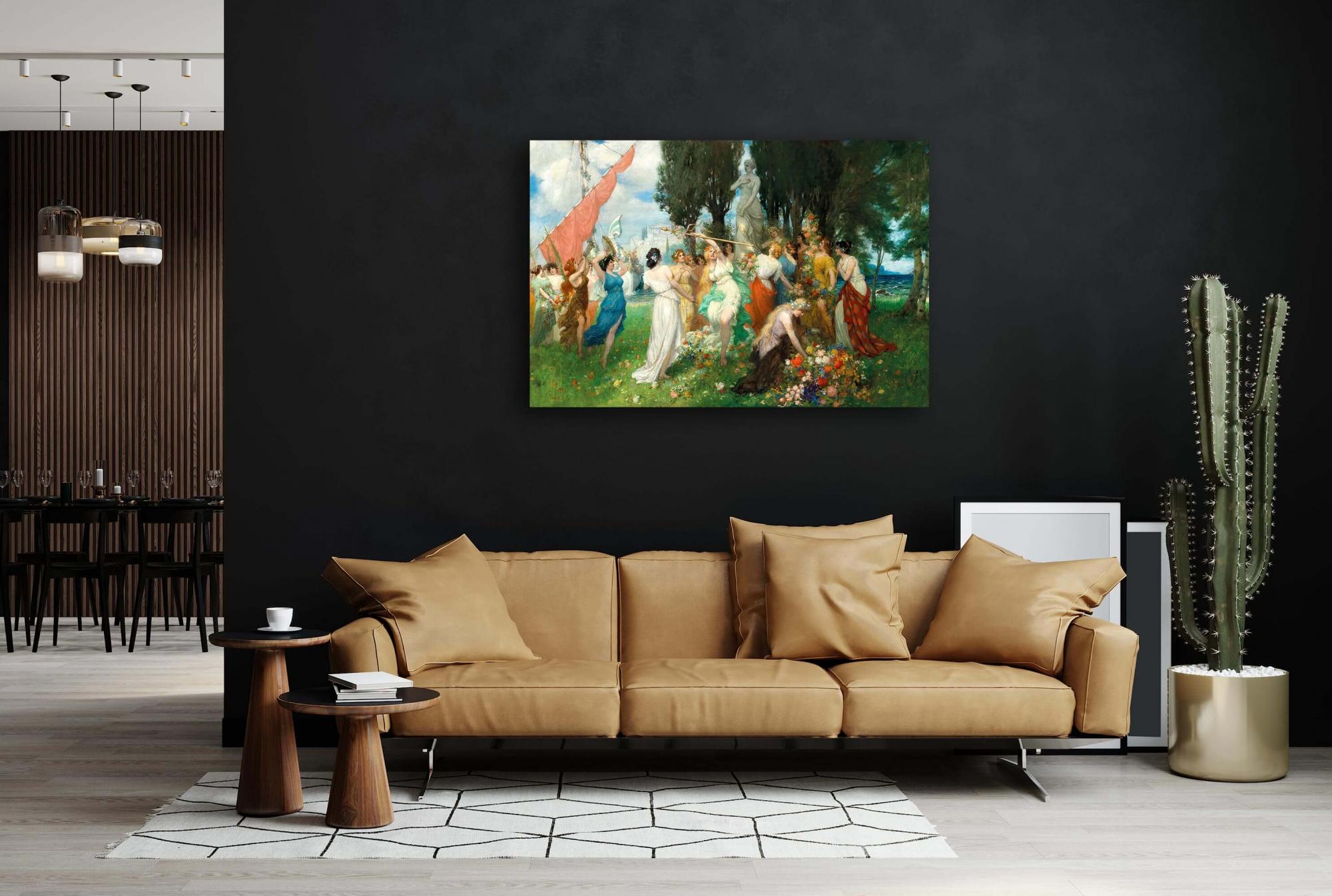 Reprodukcija „Pavasario Floros festivalis“, Ferdinand Leeke