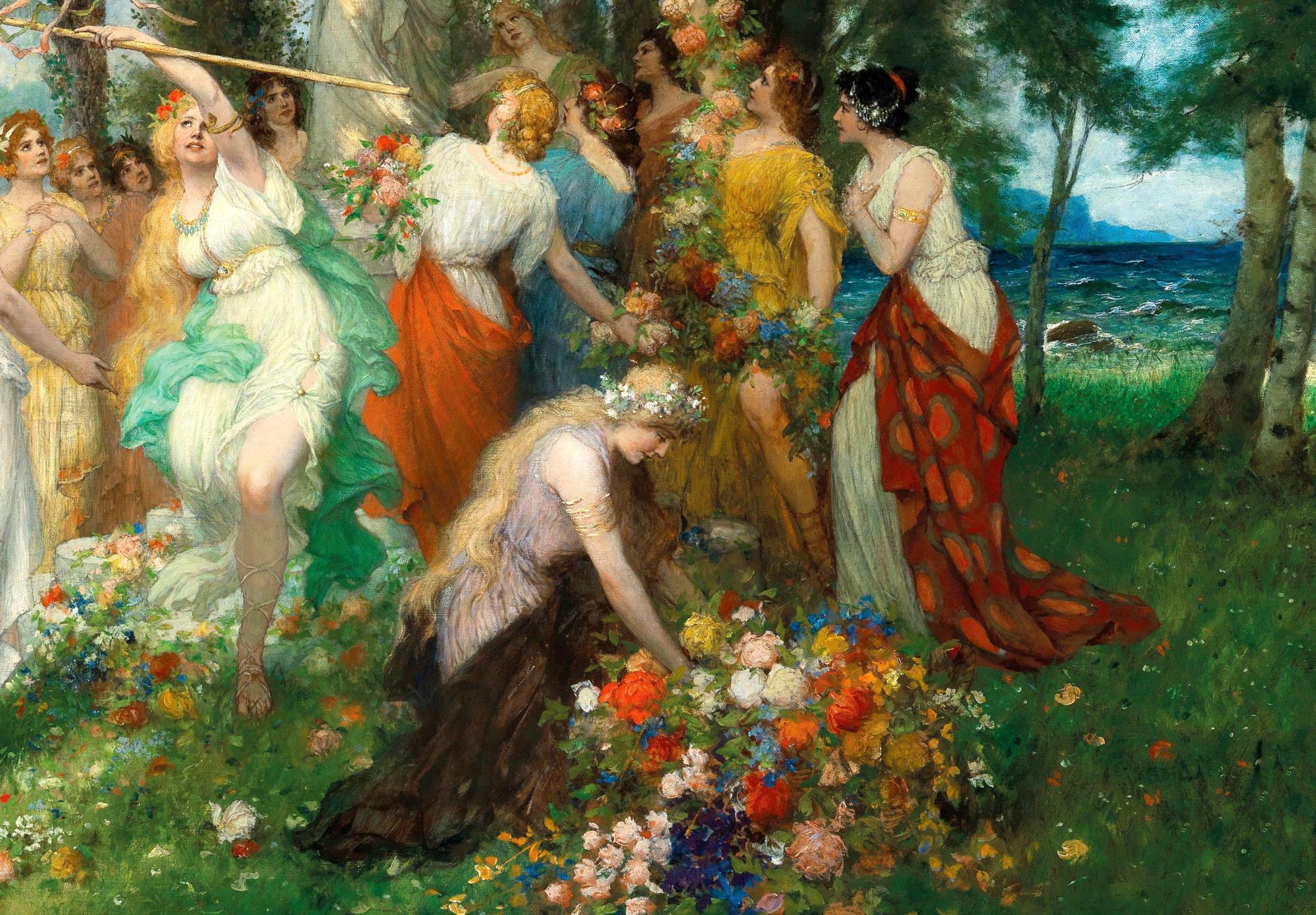 Reprodukcija „Pavasario Floros festivalis“, Ferdinand Leeke