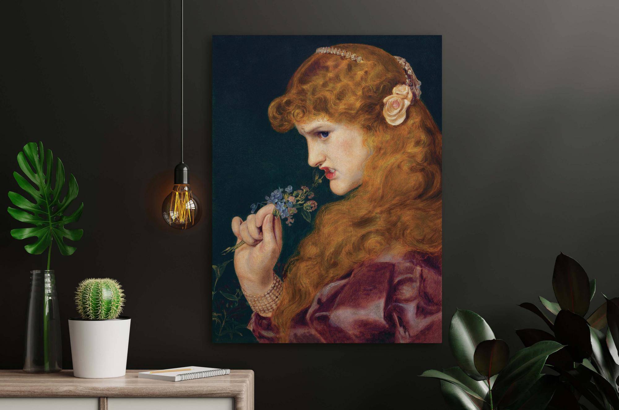 Reprodukcija „Meilės šešėlis“, Frederick Sandys, (1867)