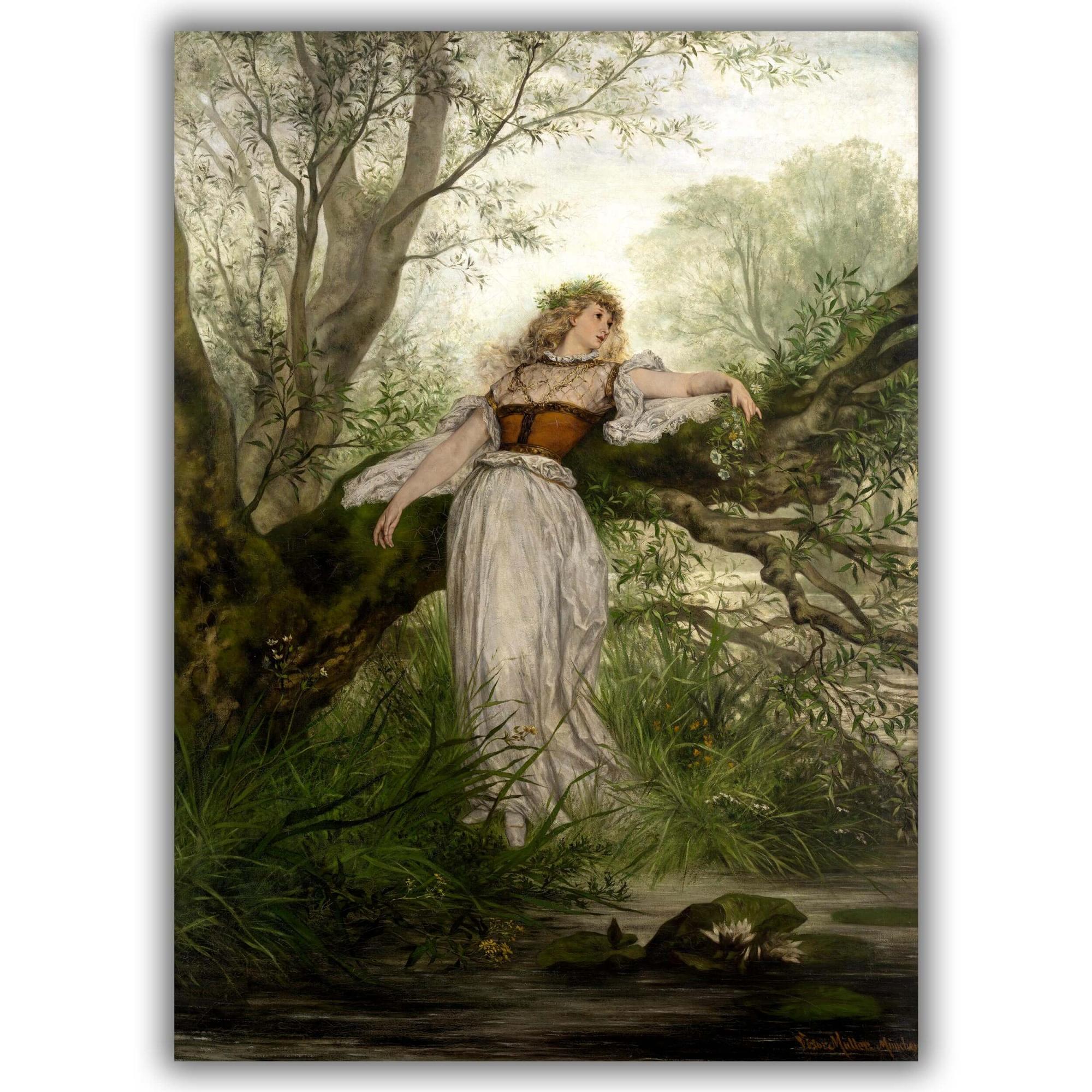 Reprodukcija „Ofelija“, Victor Müller, (1869)