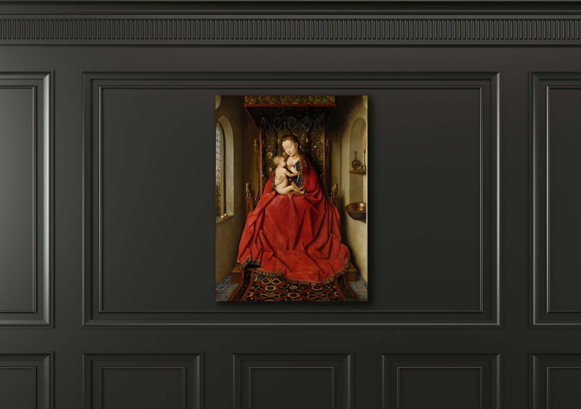 Reprodukcija „Lucca Madonna“, Jan van Eyck, (1437)