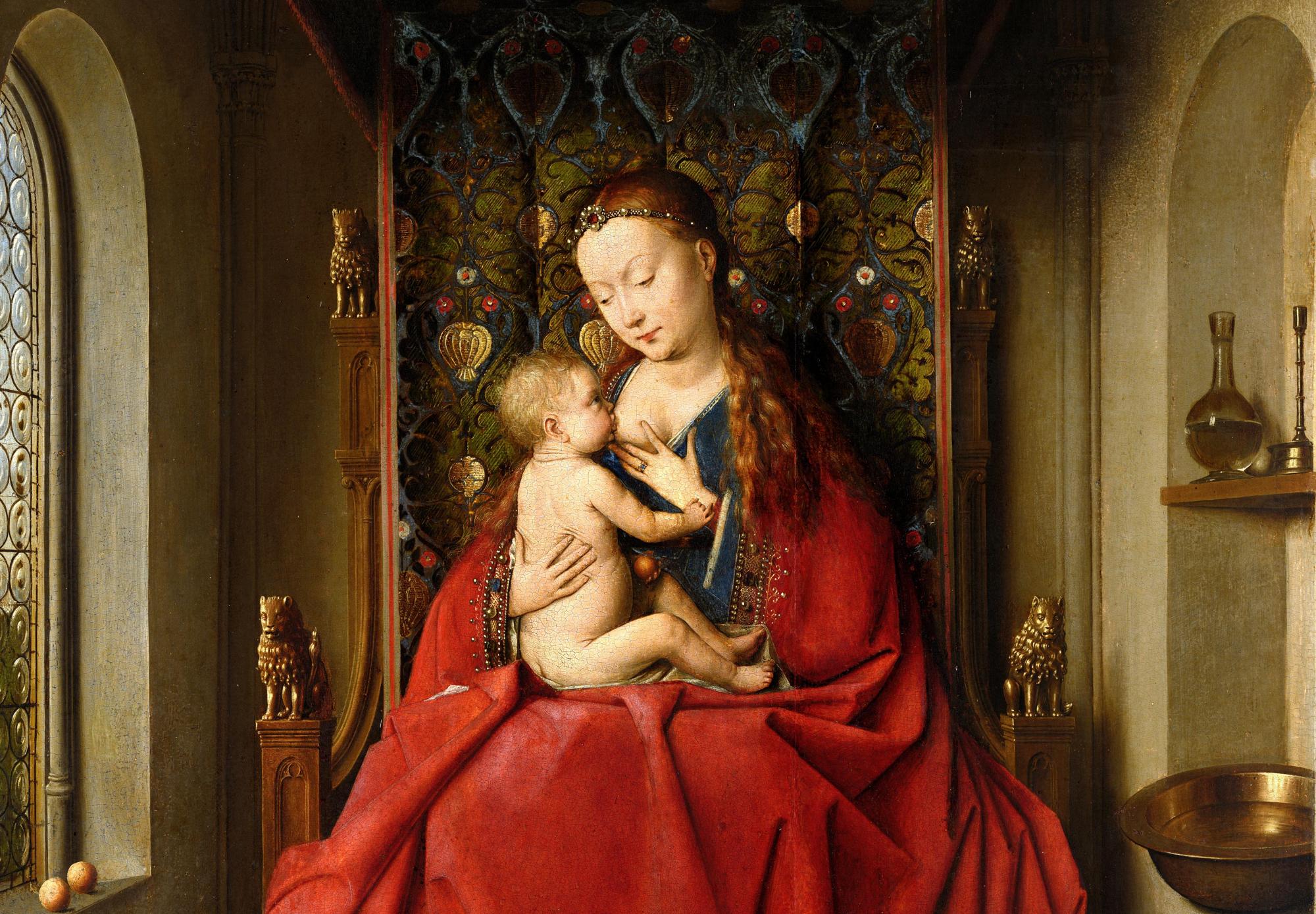 Reprodukcija „Lucca Madonna“, Jan van Eyck, (1437)