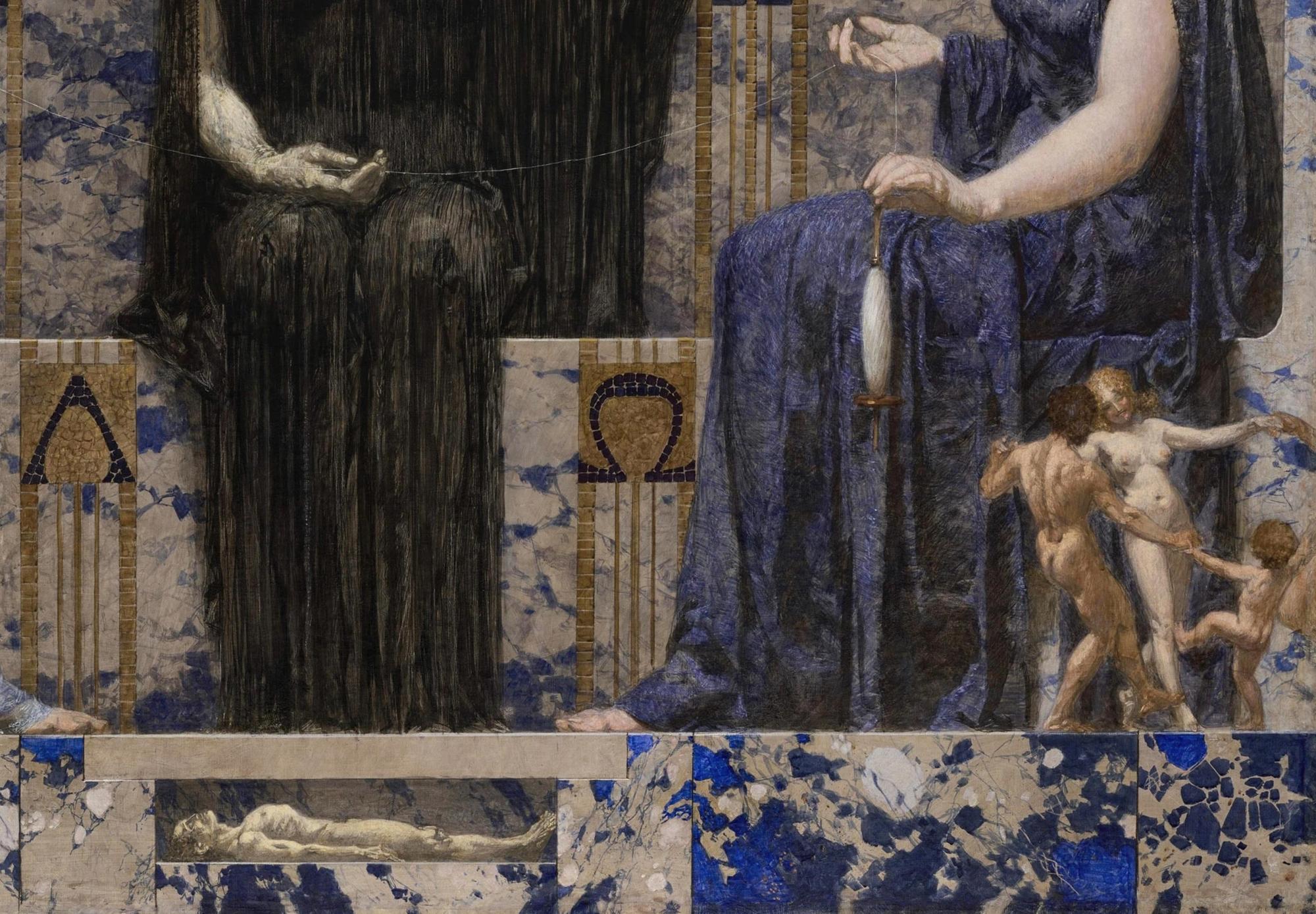 Reprodukcija „Trys likimai“, Alexander Rothaug, (1910)