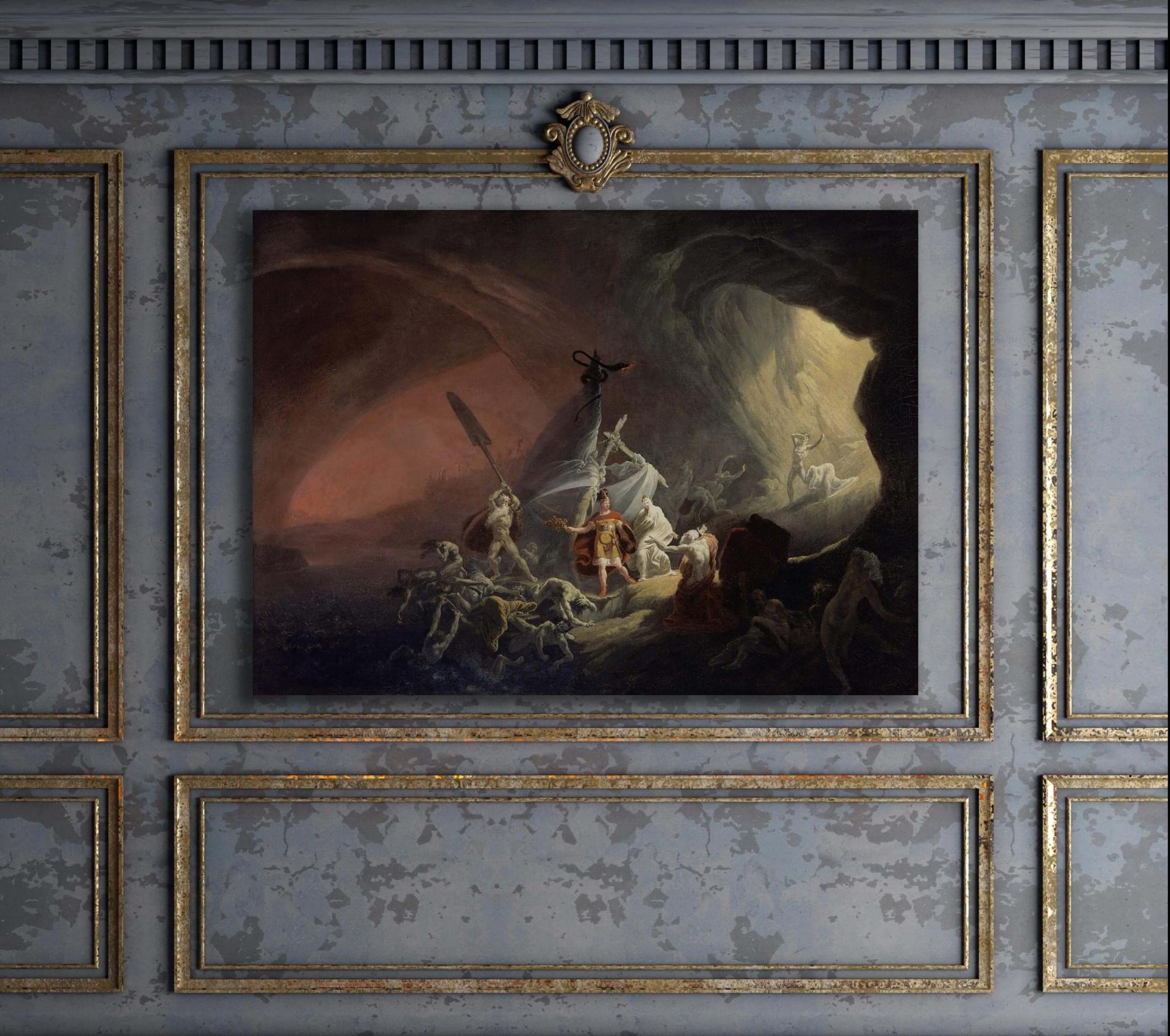 Reprodukcija „Enėjas ir Sibilė“, (1800)