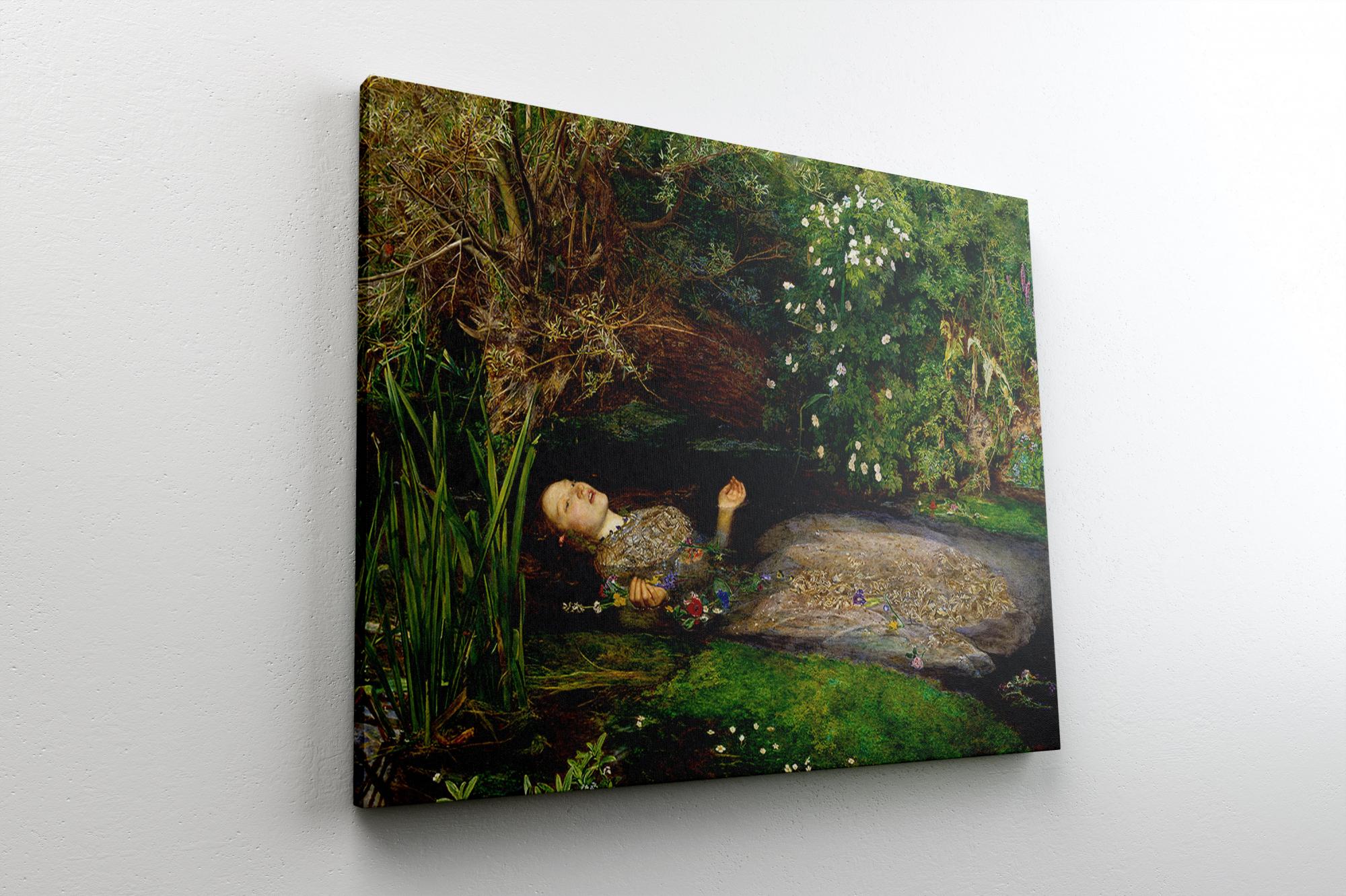 Reprodukcija „Ofelija“, John Everett Millais, (1852)