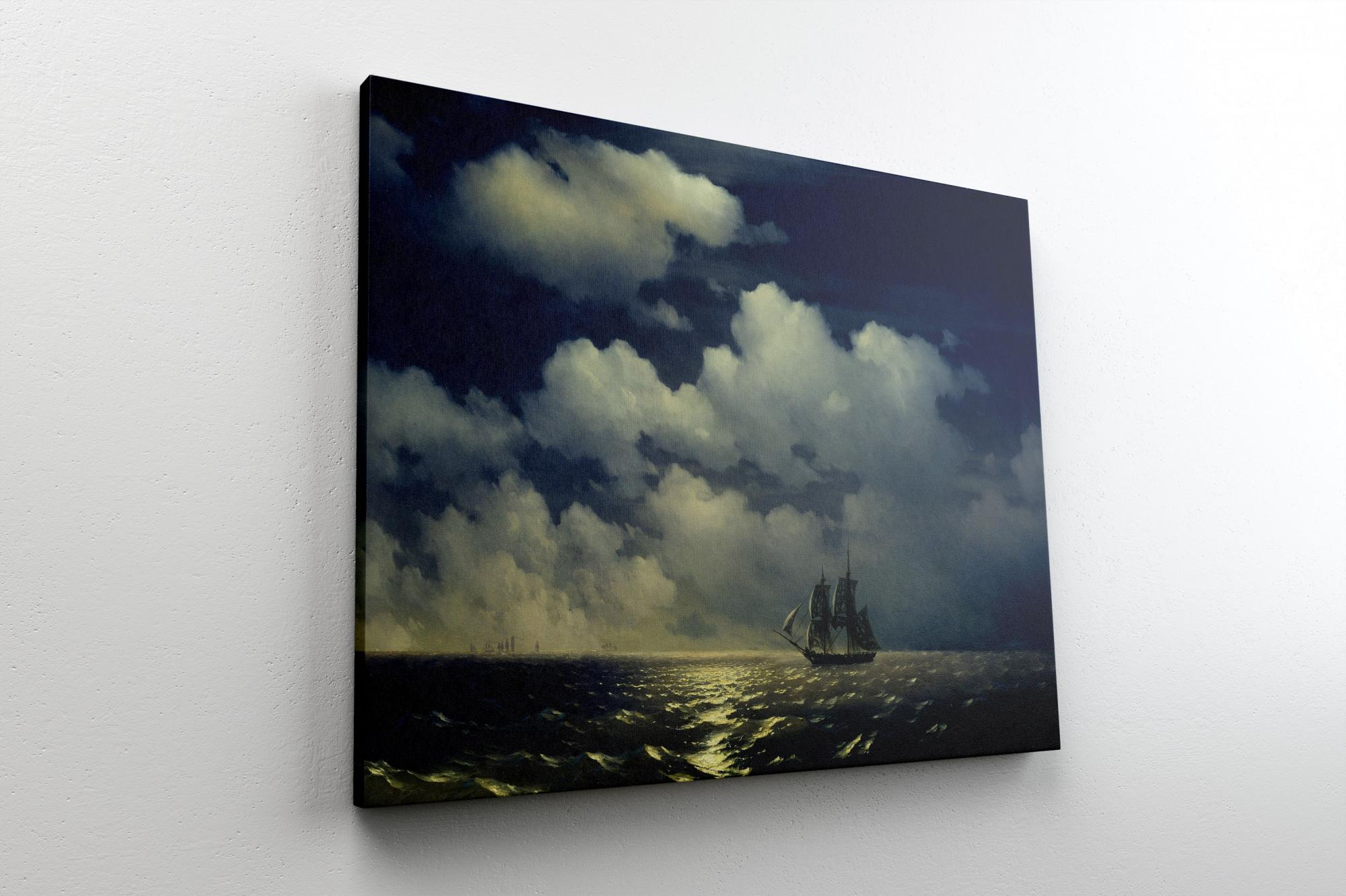 Reprodukcija „Brigas „Merkurijus“, Ivan Aivazovsky