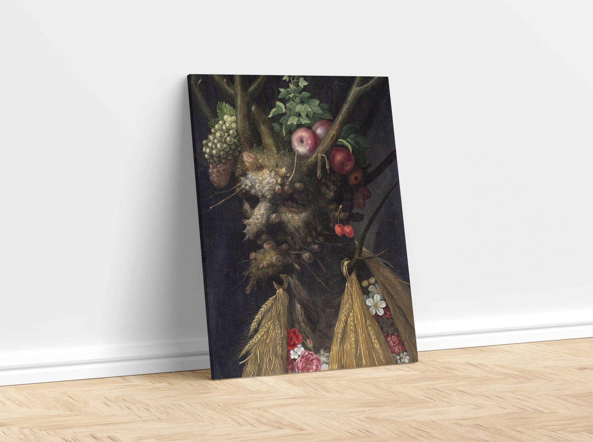 Reprodukcija „Keturi sezonai vienoje galvoje“, G. Arcimboldo