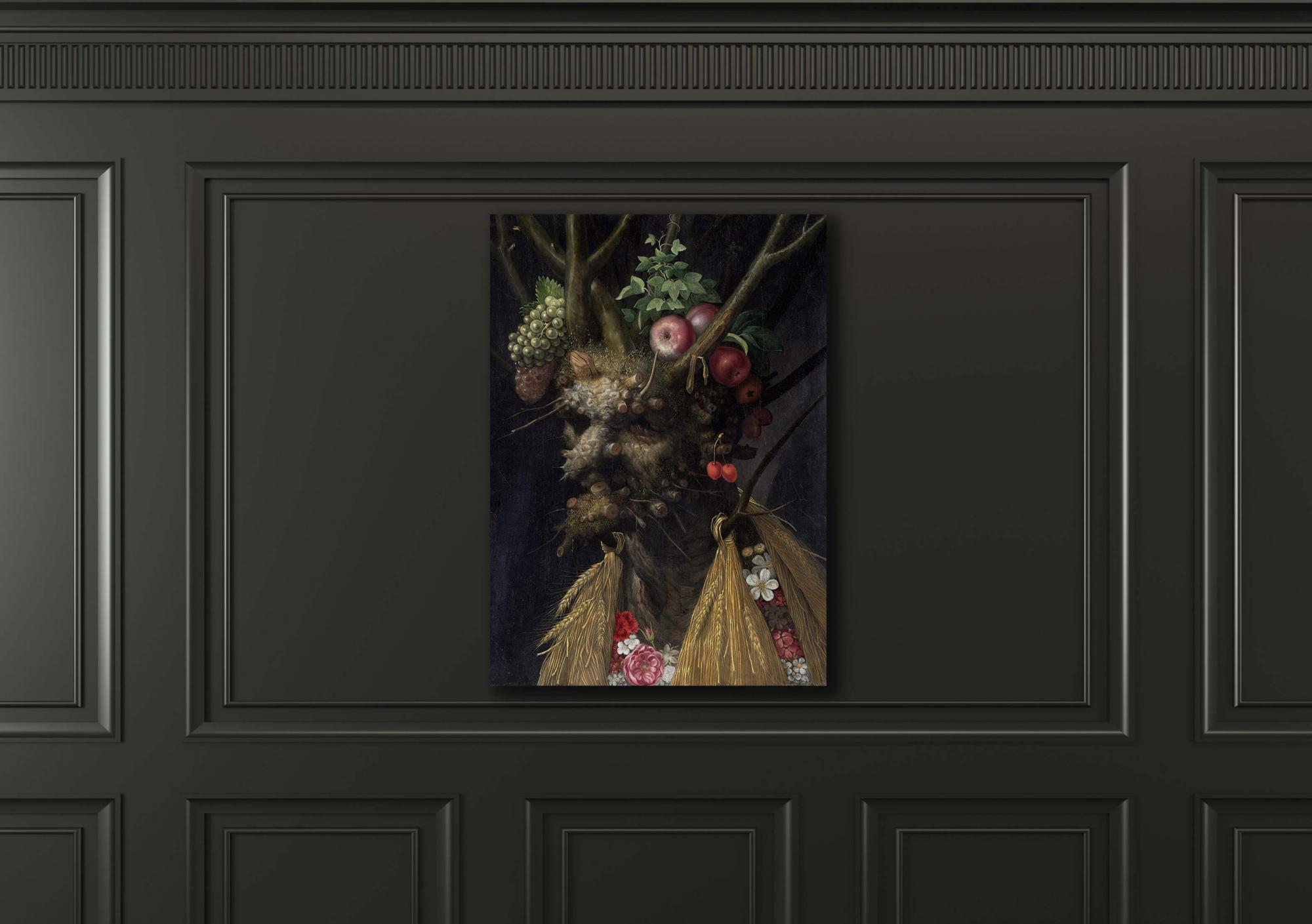 Reprodukcija „Keturi sezonai vienoje galvoje“, G. Arcimboldo