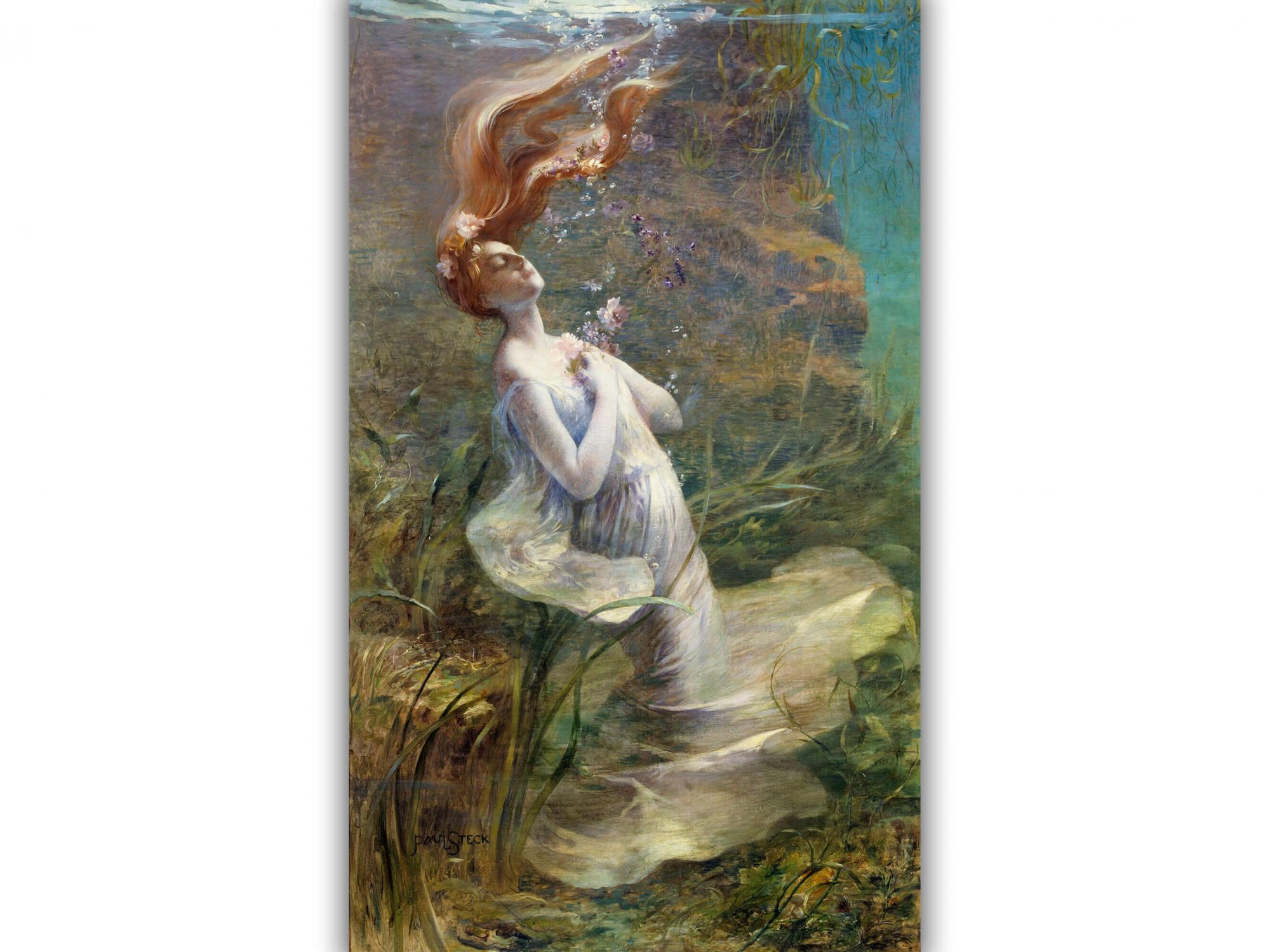 Reprodukcija „Ofelija“, Paul Steck, (1895)