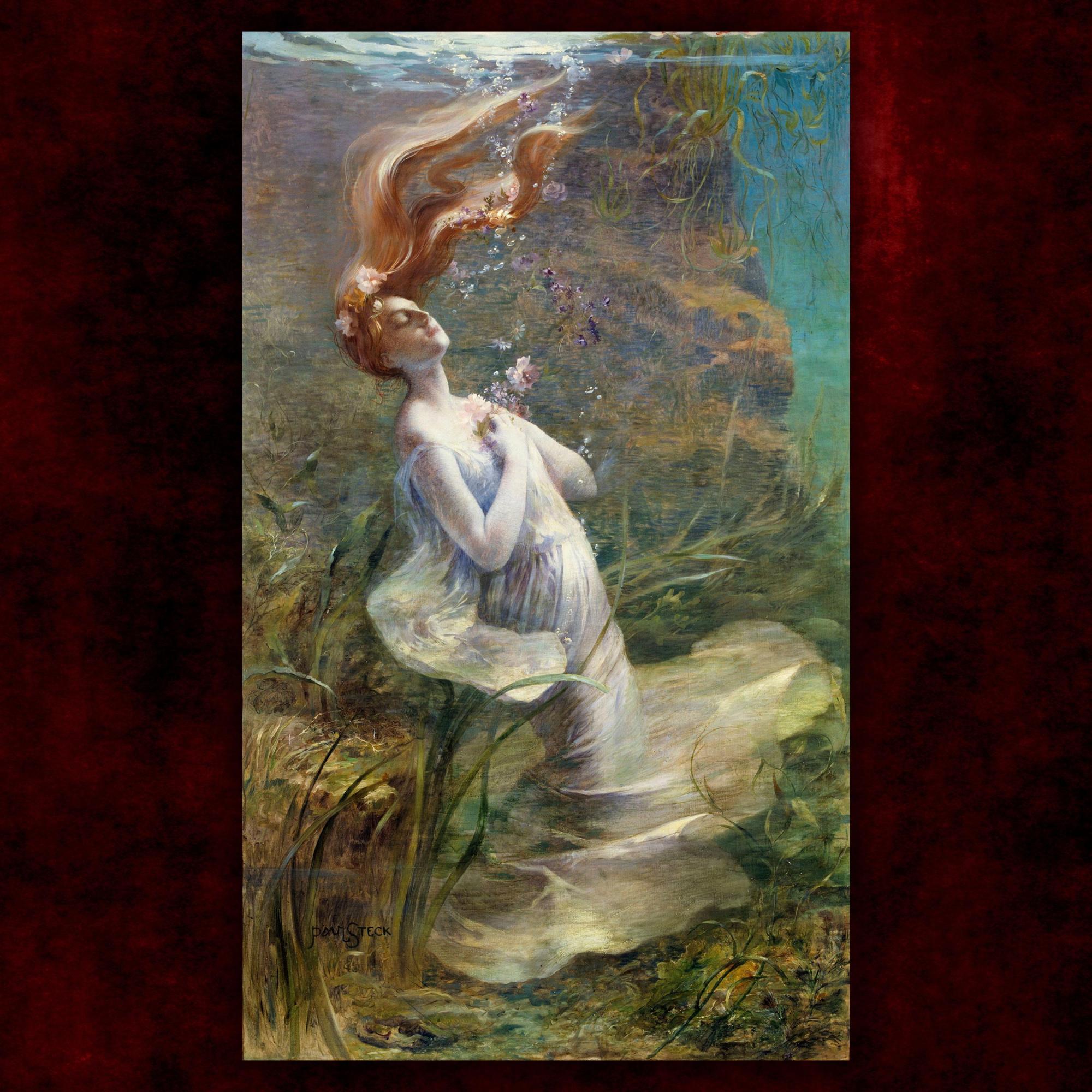 Reprodukcija „Ofelija“, Paul Steck, (1895)
