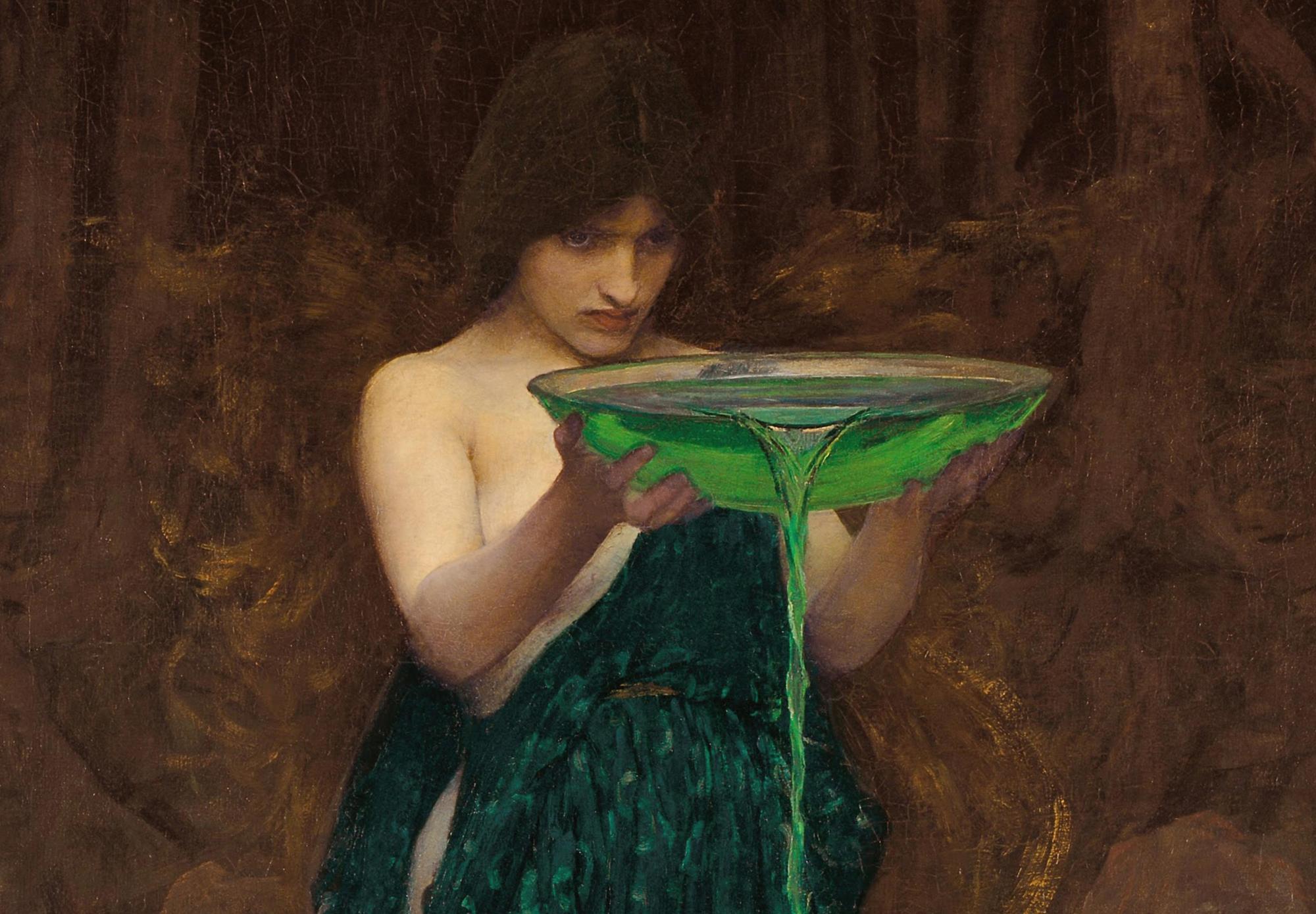 Reprodukcija „Kirkė“, John William Waterhouse, (1892)