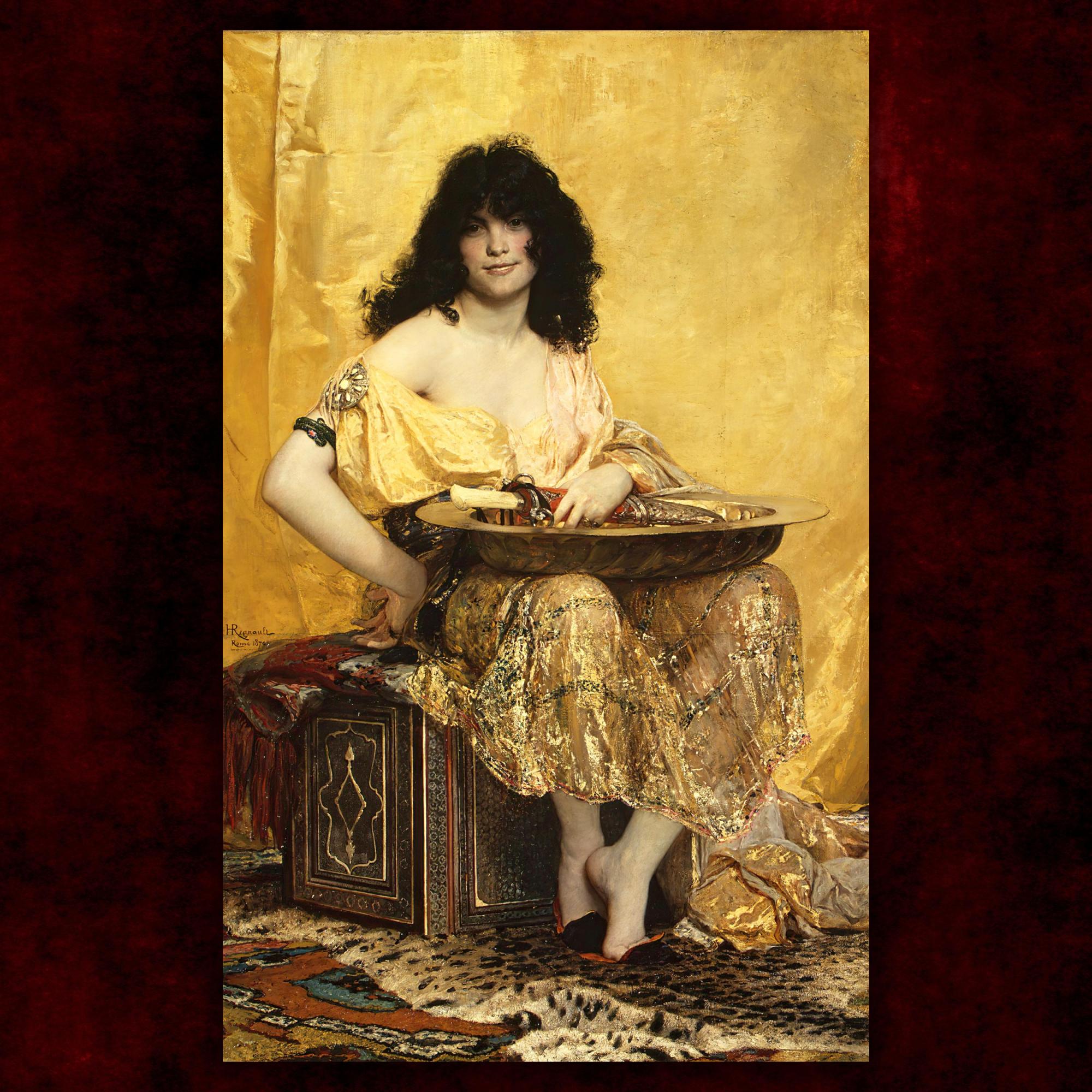 Reprodukcija „Salomėja“, Henri Regnault, (1870)