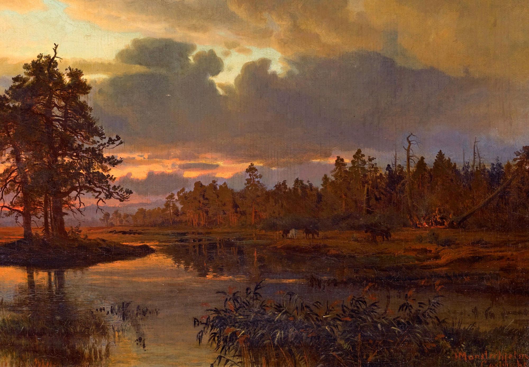 Reprodukcija „Saulėlydis“, Hjalmar Munsterhjelm