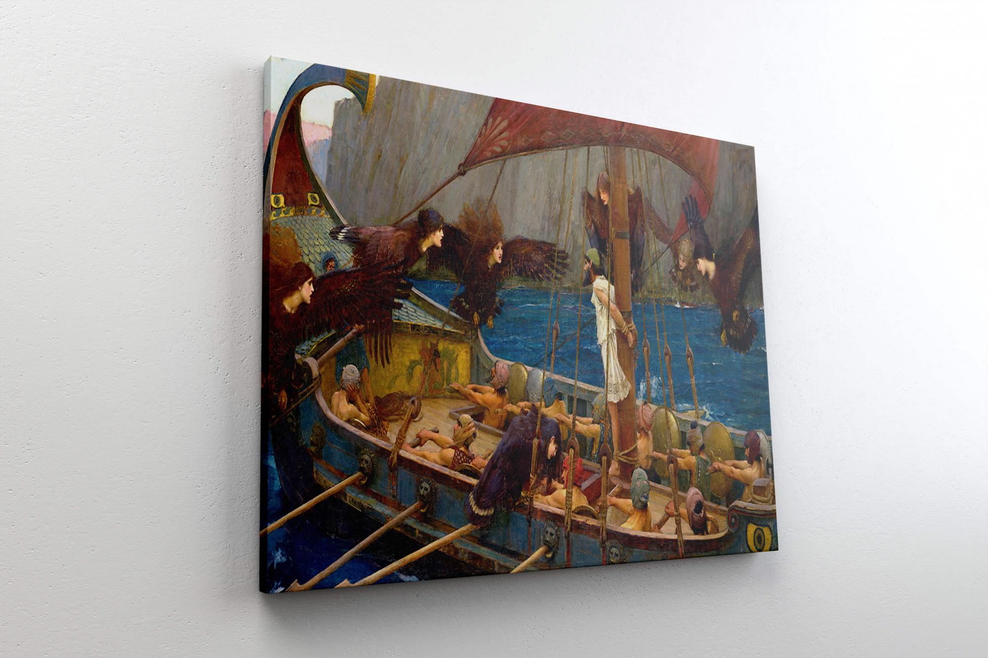 Reprodukcija „Ulisas ir sirenos“, John William Waterhouse, (1891)