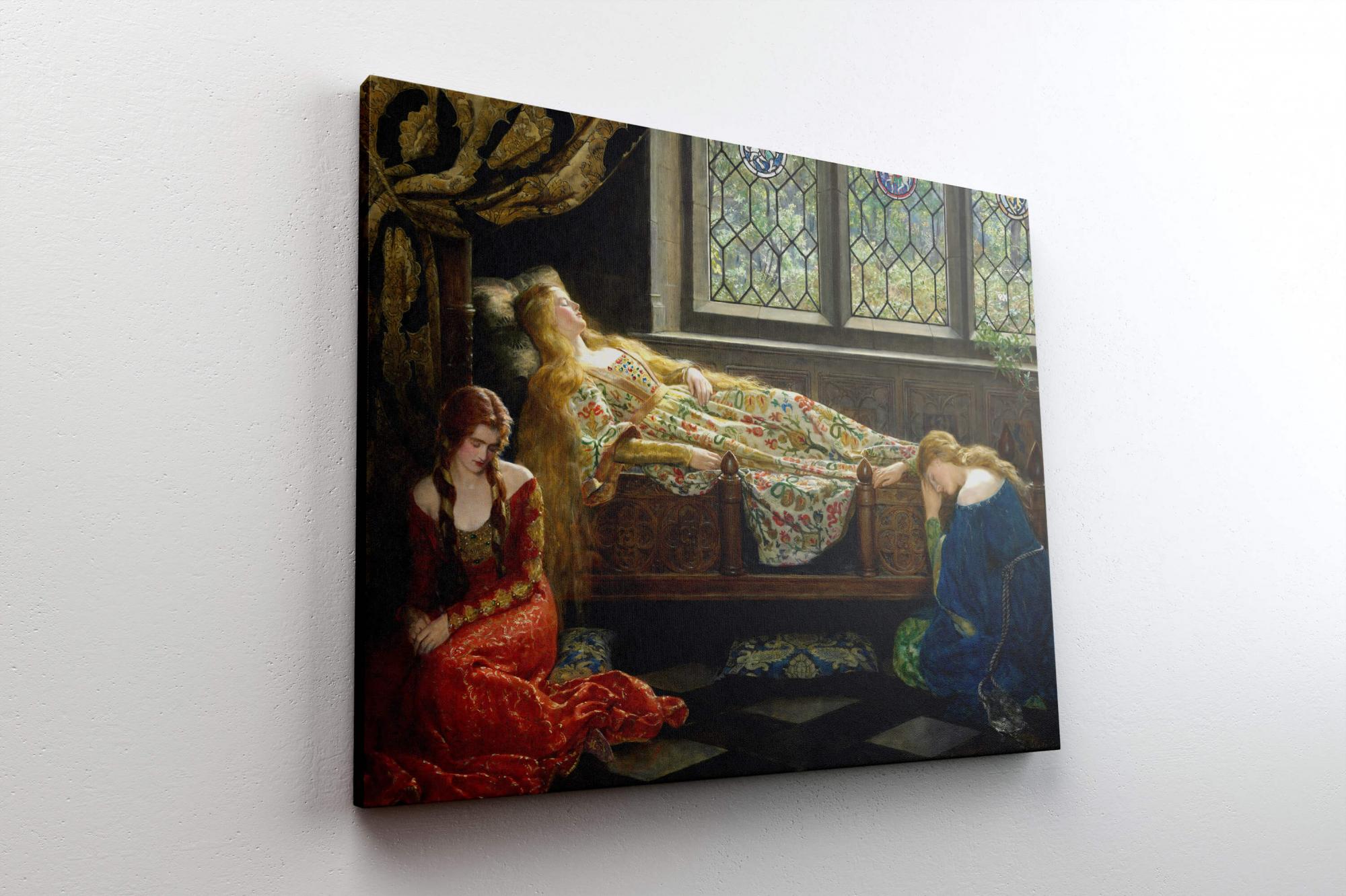 Reprodukcija „Miegančioji gražuolė“, John Collier, (1921)