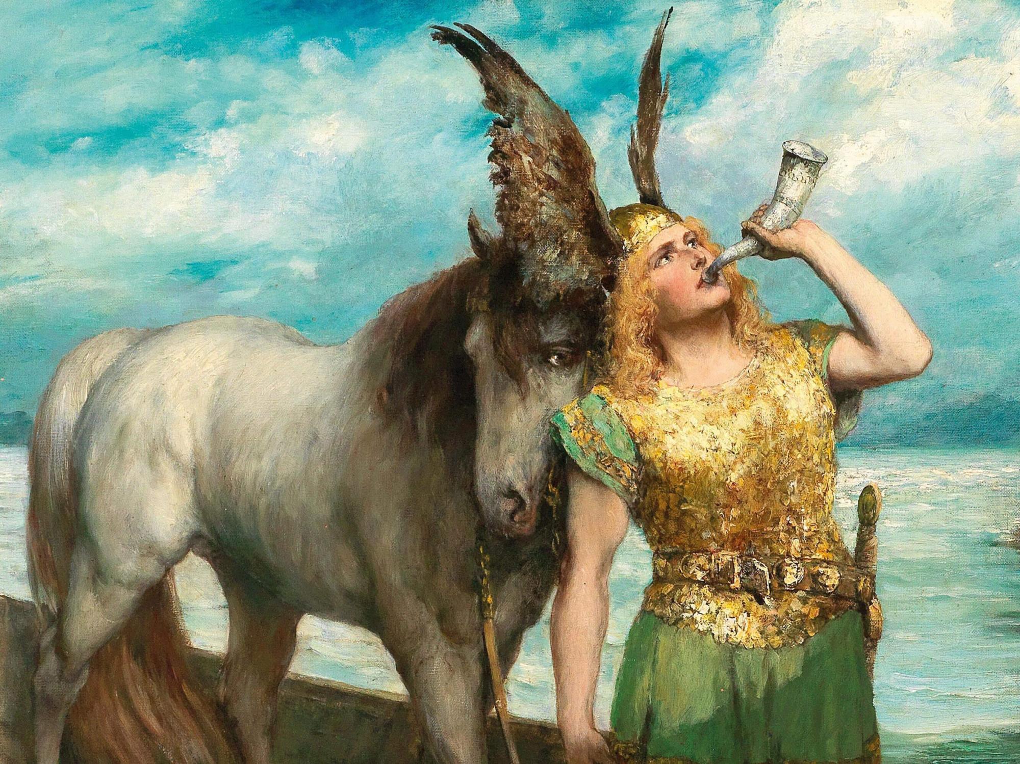 Reprodukcija „Zigfrido kelionė Reinu“, Ferdinand Leeke