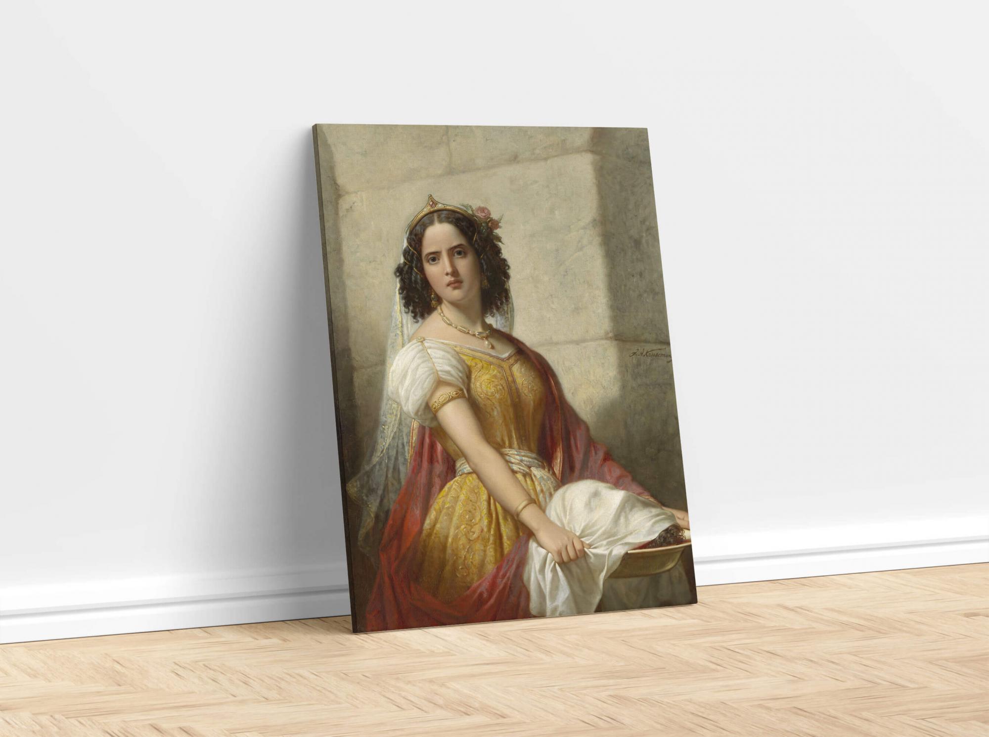 Reprodukcija „Salomėja su Jono Krikštytojo galva“, Jan Adam Kruseman, (1861)