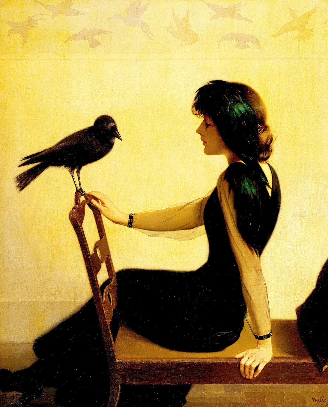 Reprodukcija „Plepėtojai“, Harry Willson Watrous, (1913)