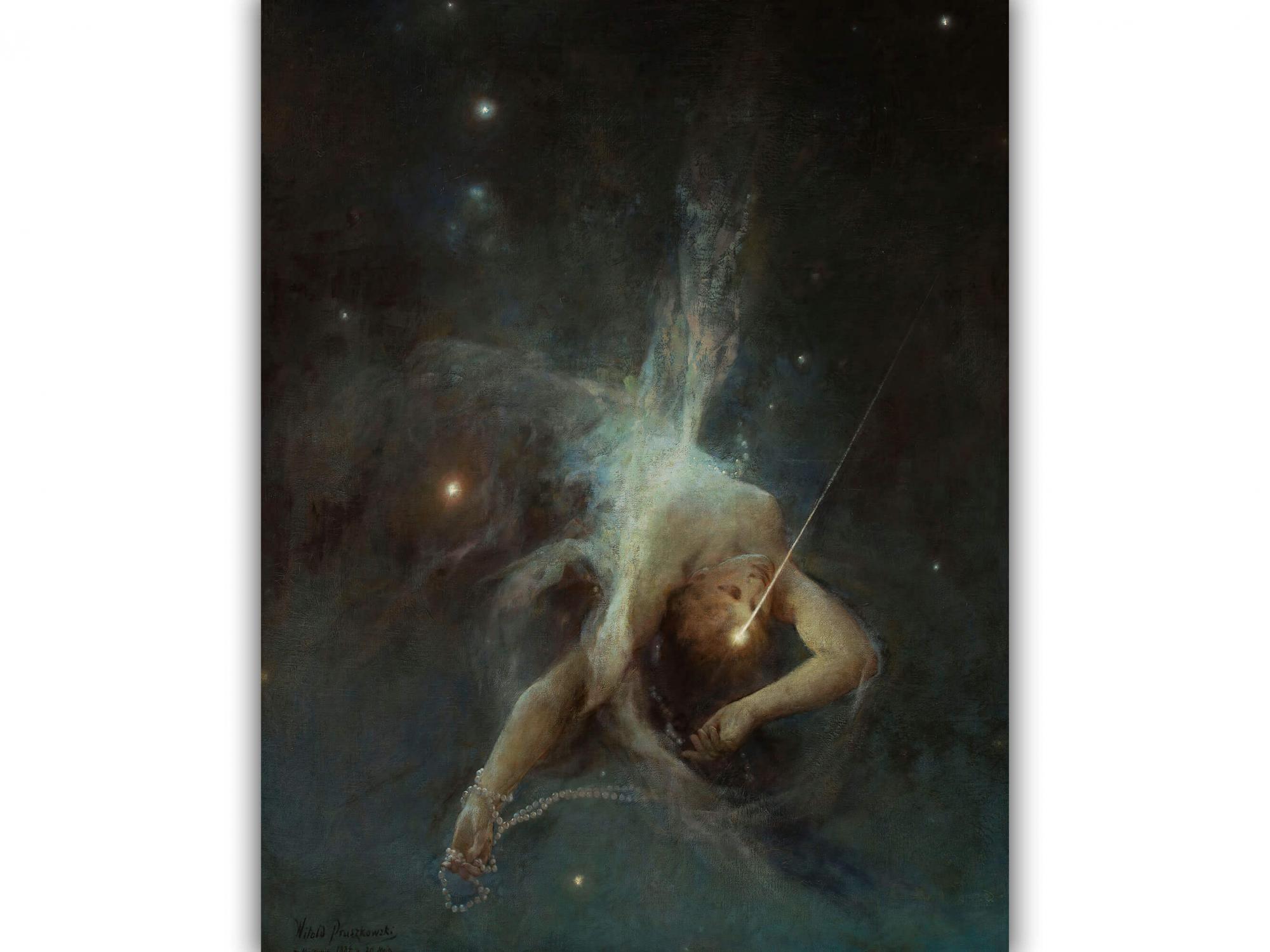 Reprodukcija „Krentanti žvaigždė“, Witold Pruszkowski, (1884)