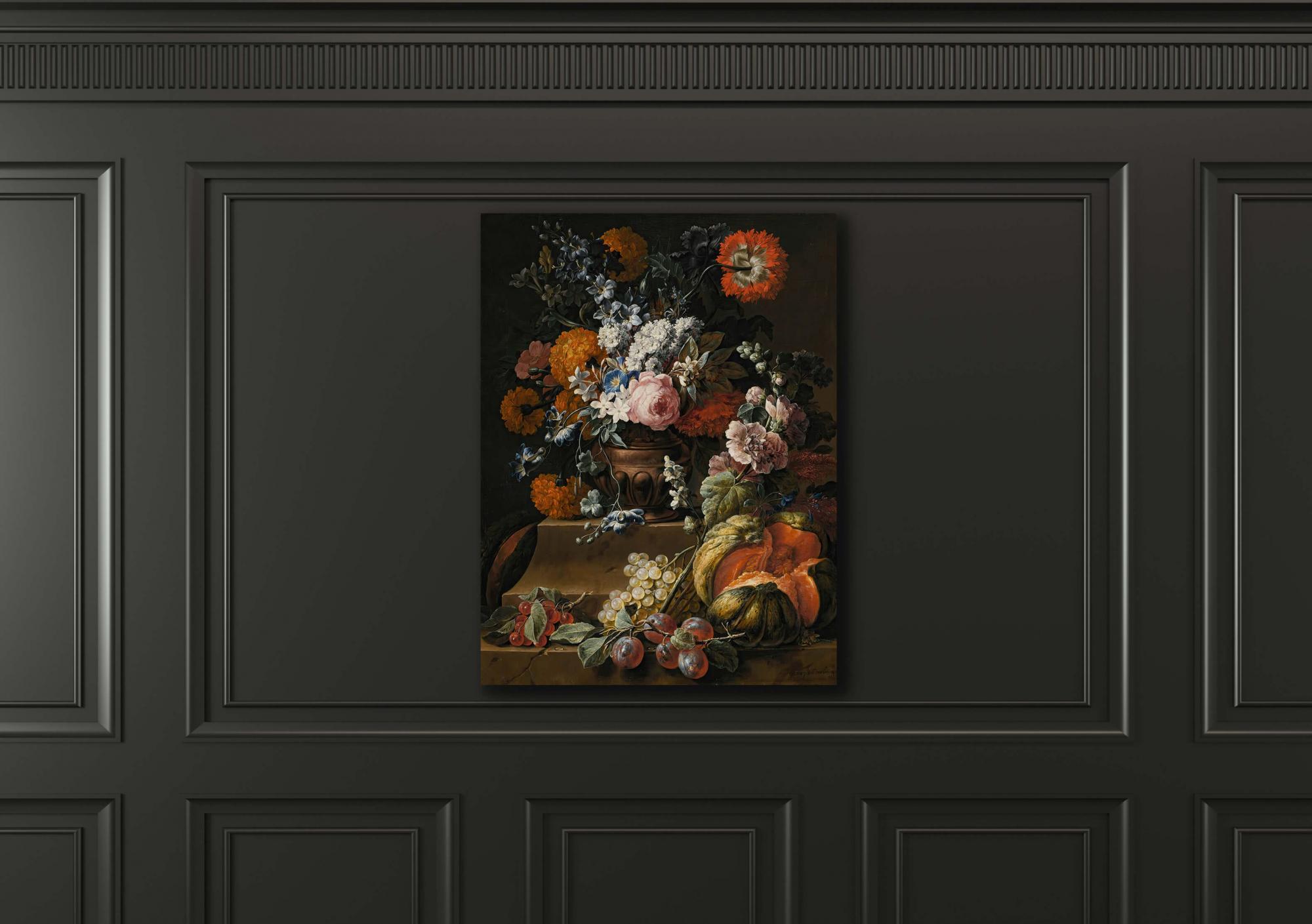 Reprodukcija „Natiurmortas su įvairiomis gėlėmis“,  Gaspar Peeter Verbruggen the Younger