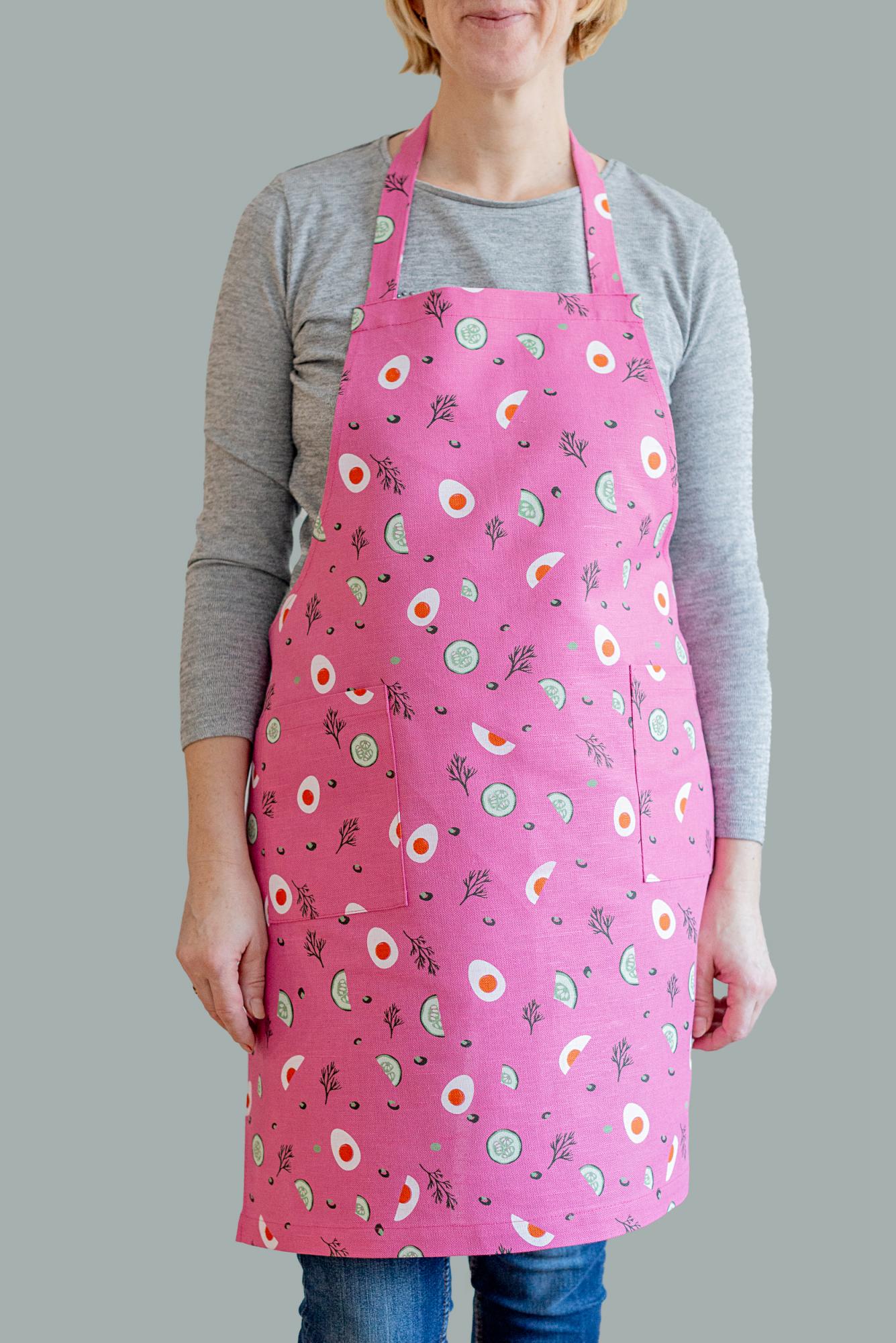 Lininė prijuostė „Šaltibarščiai“