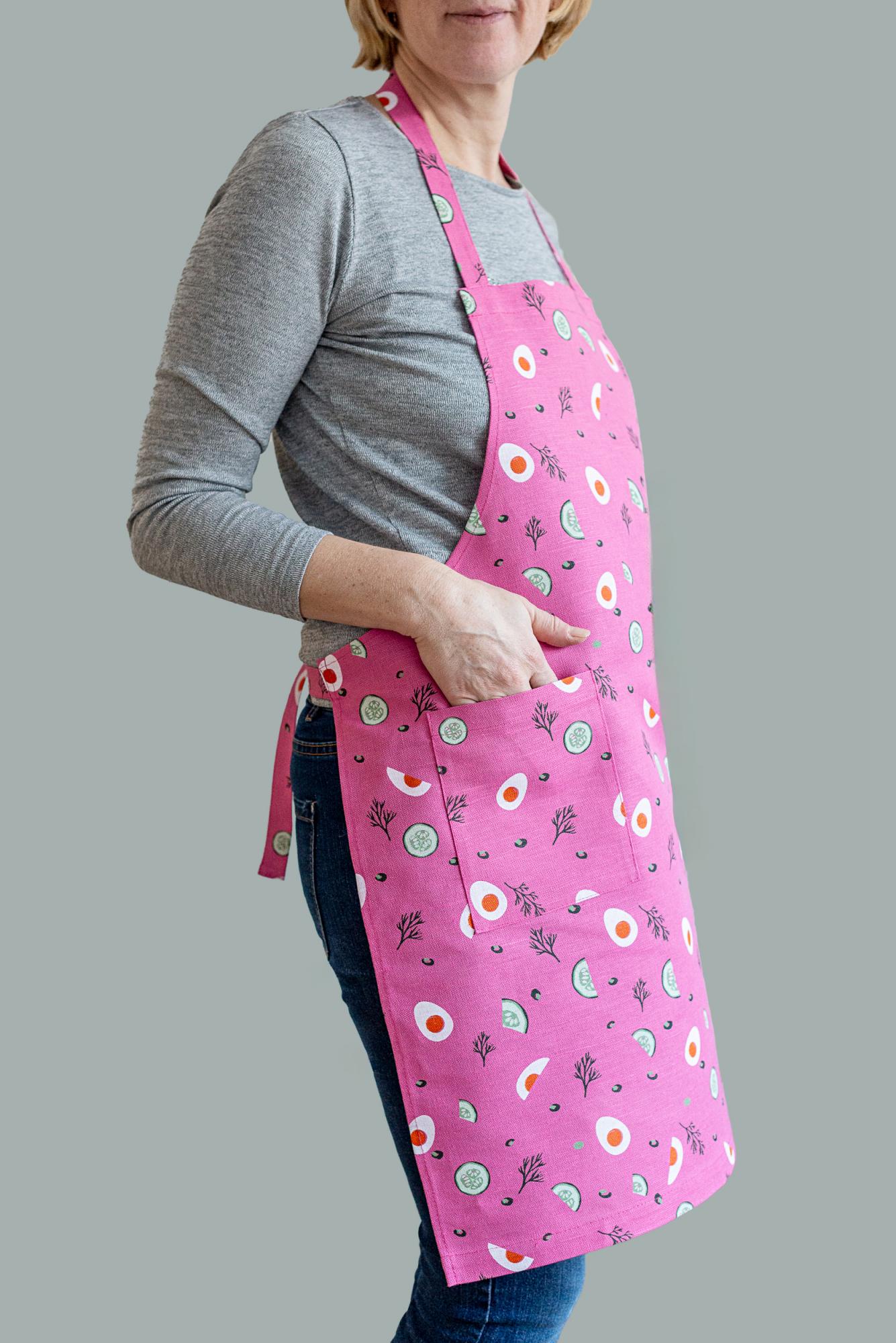 Lininė prijuostė „Šaltibarščiai“