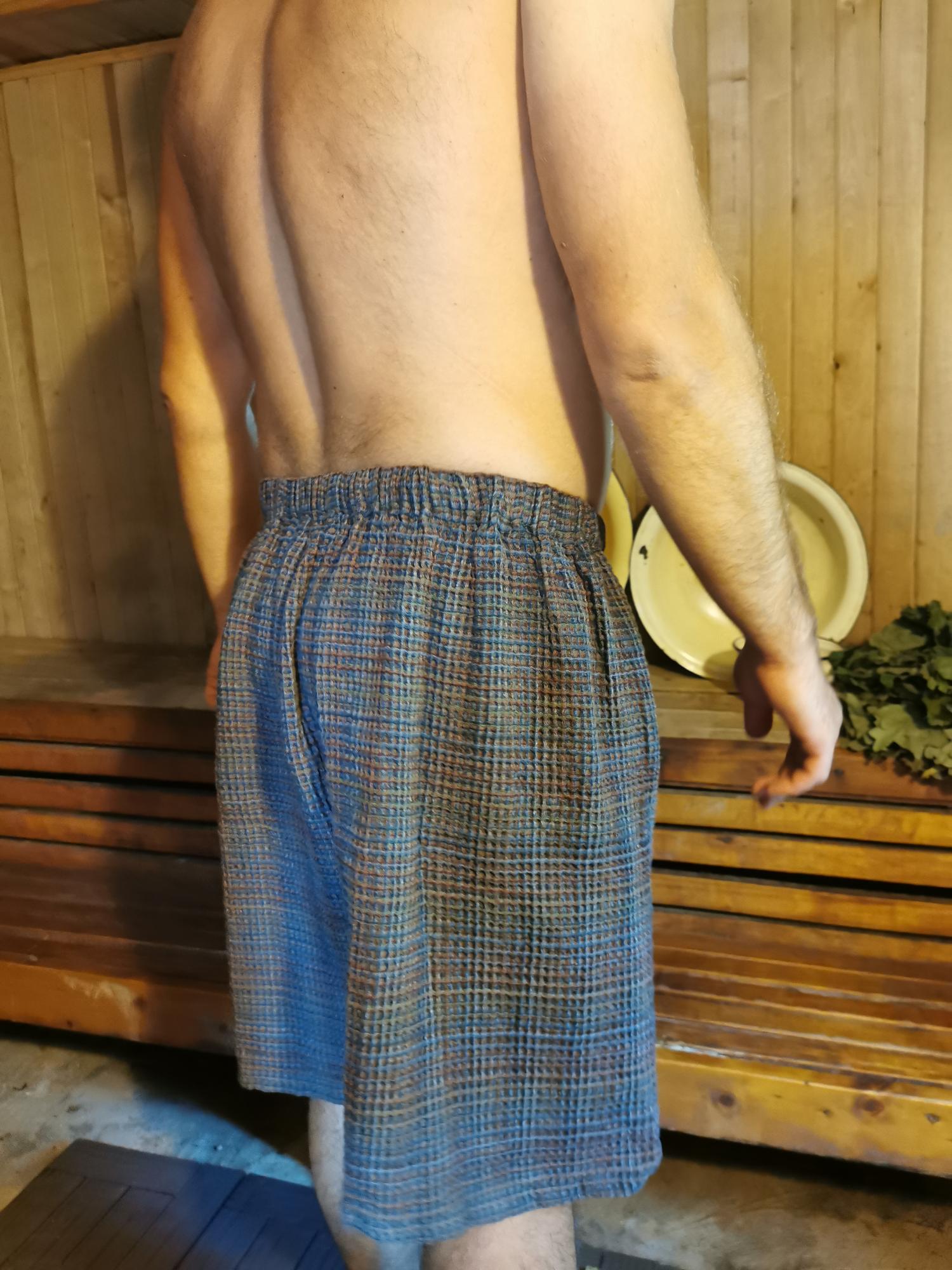 Pirties sijonas vyrams. Susiaučiamas modelis